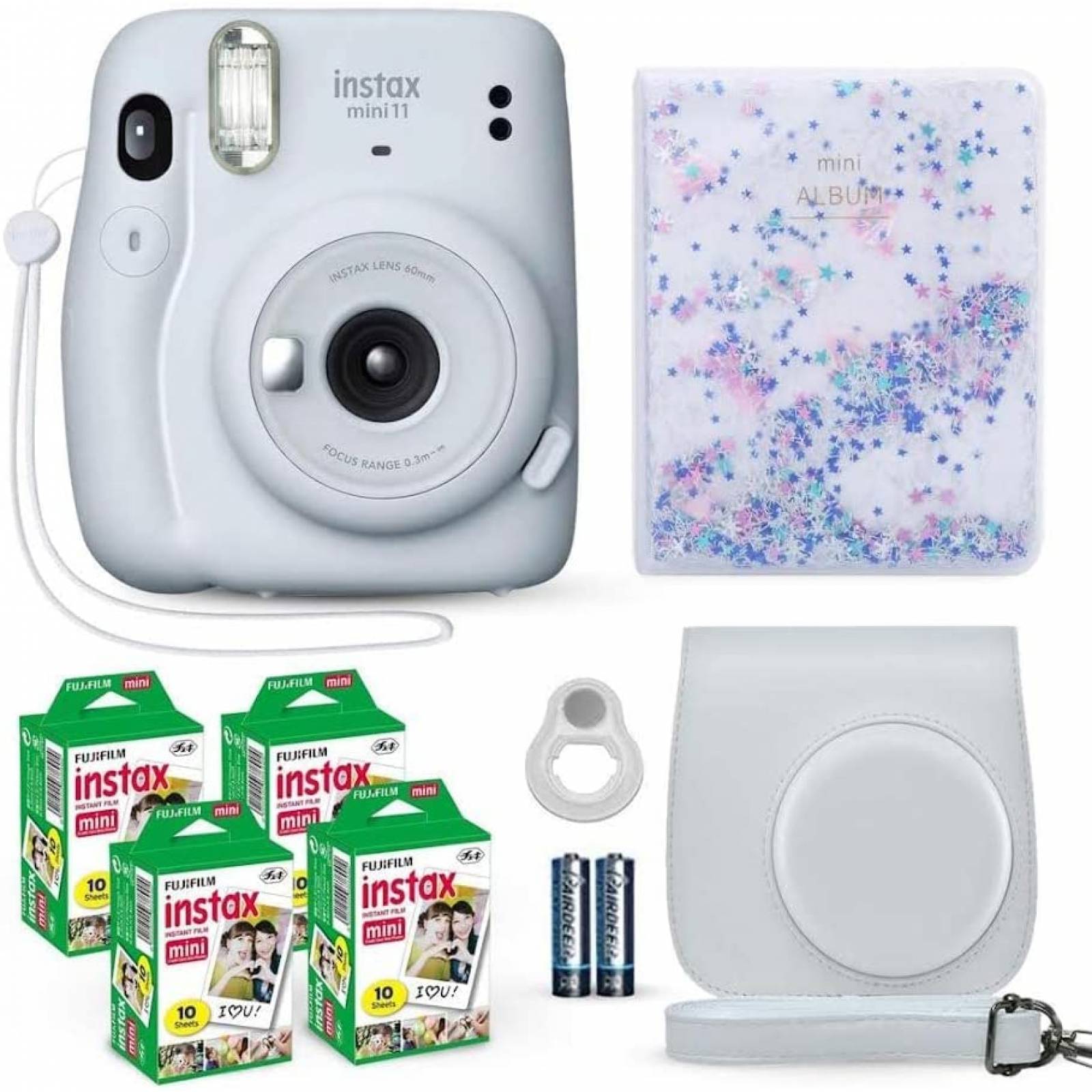 Camara Instantanea Fujifilm Instax Mini11 y Accesorios -Bco