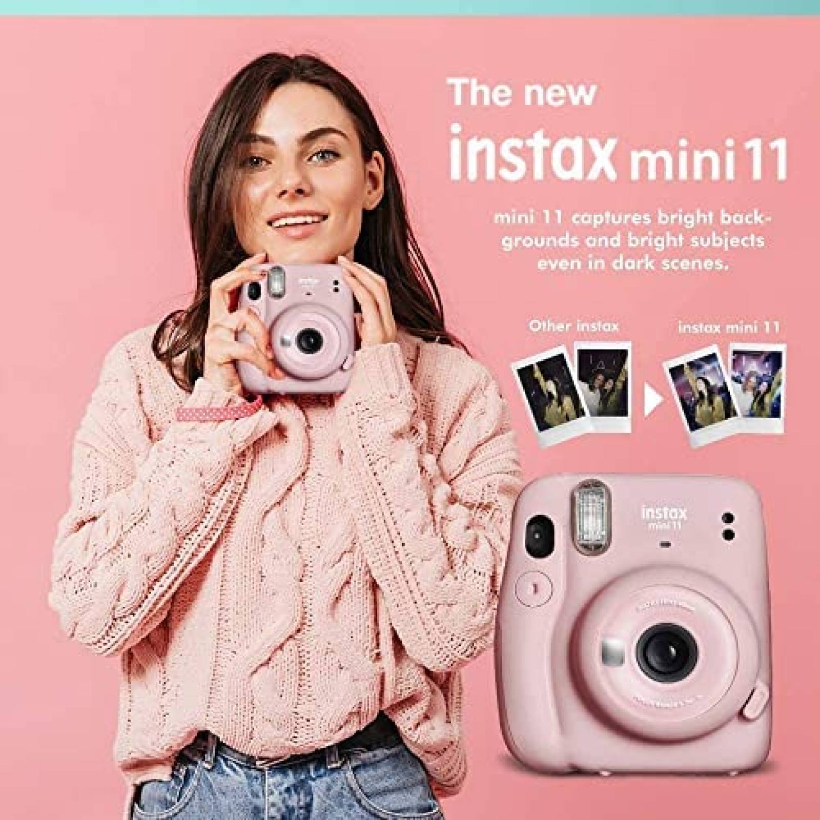 Camara Instantanea Fujifilm Instax Mini11 y Accesorios -Bco
