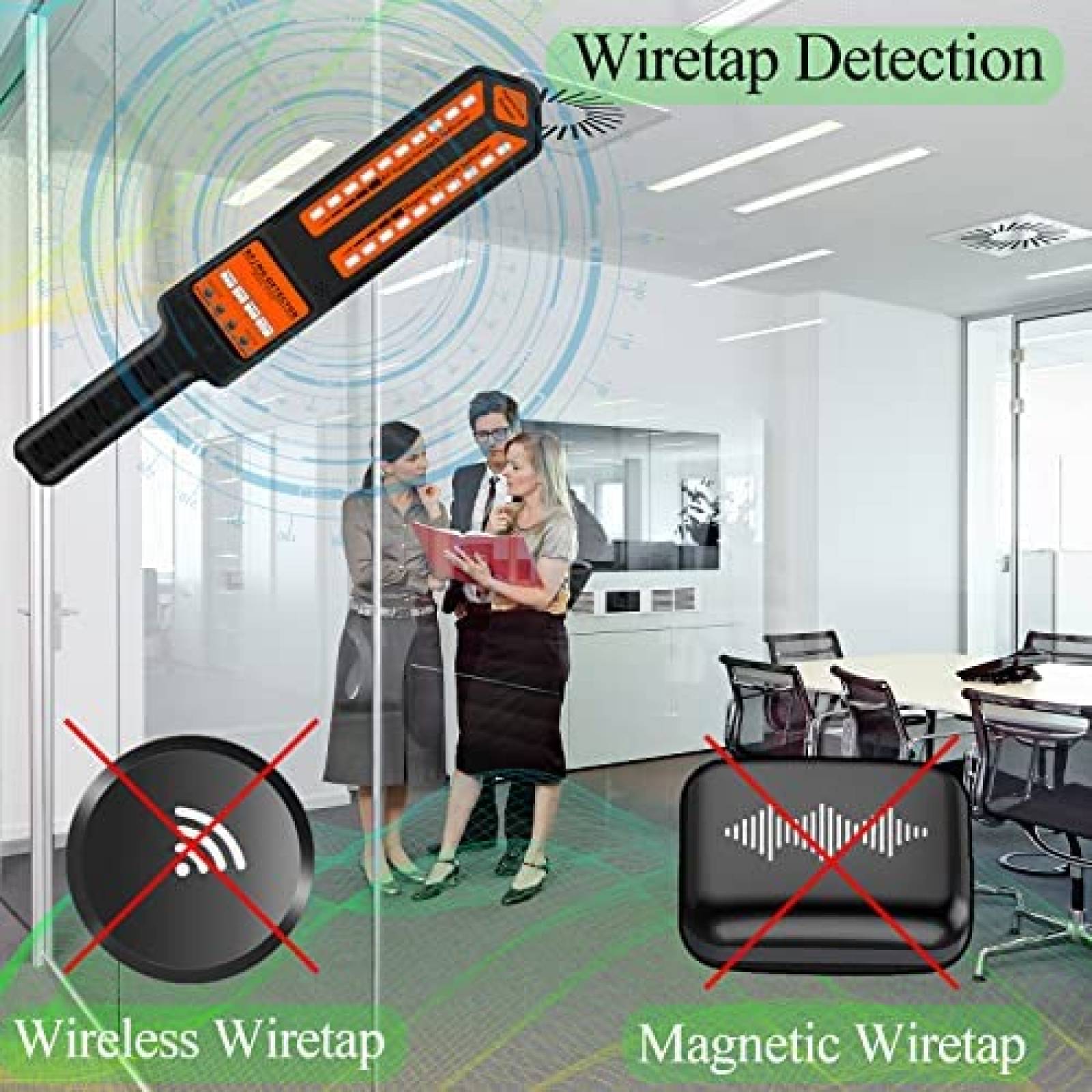 Detector Anti Espia KEULGOUL Camara Oculta Rastreador GPS