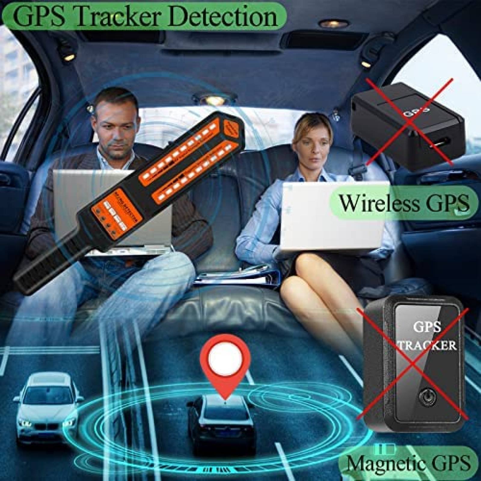 Detector de cámara oculta Detector de errores Detector de cámara Detector  de cámara Detector GPS Barredora para GPS Dispositivo de escucha  electrónica