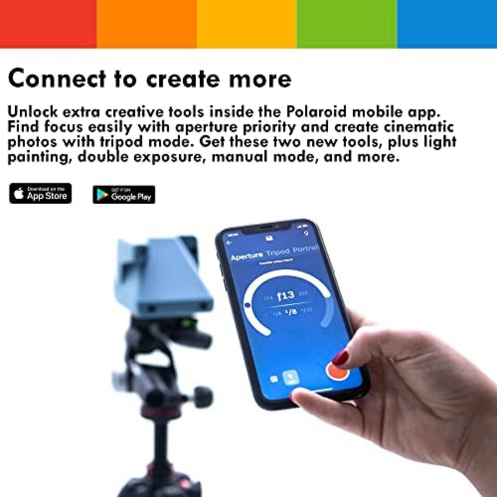 Camara Instantanea Polaroid Now+ con Accesorios -Azul