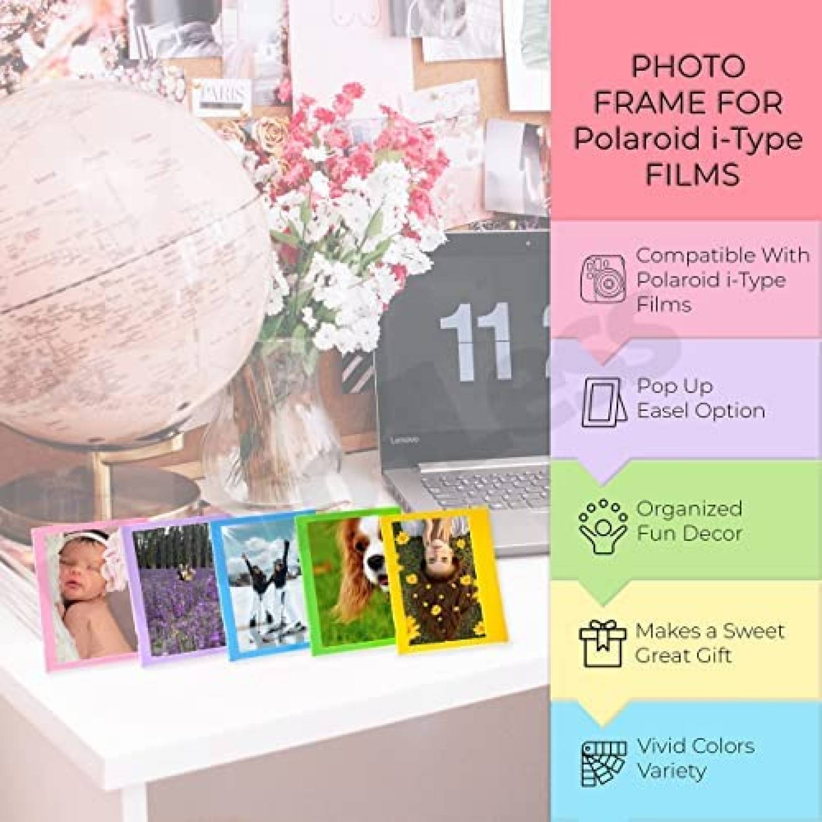 Camara Instantanea Polaroid Now+ con Accesorios -Azul