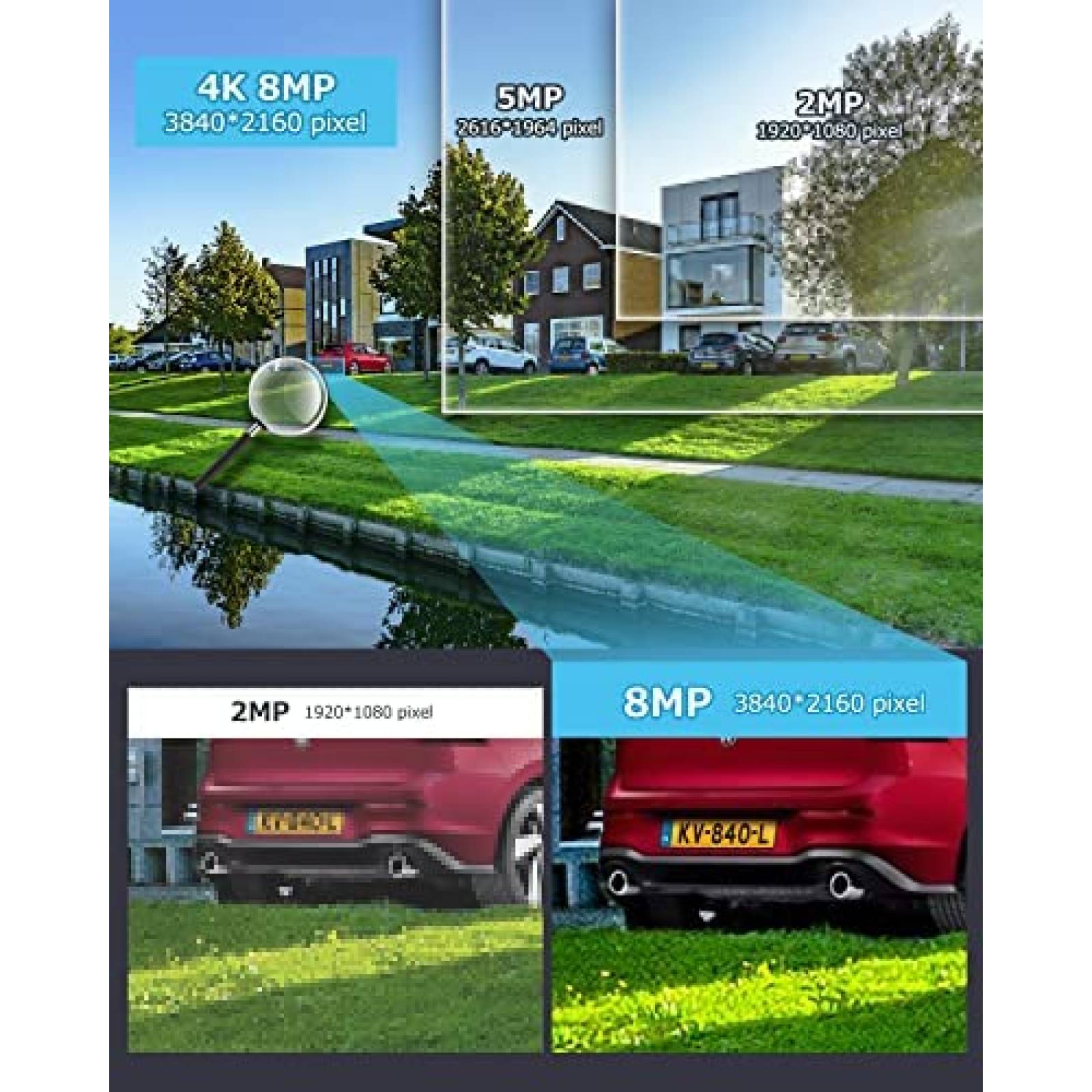 Camara de Seguridad Jennov P87HM85-30X-EAS PTZ HD -Blanco