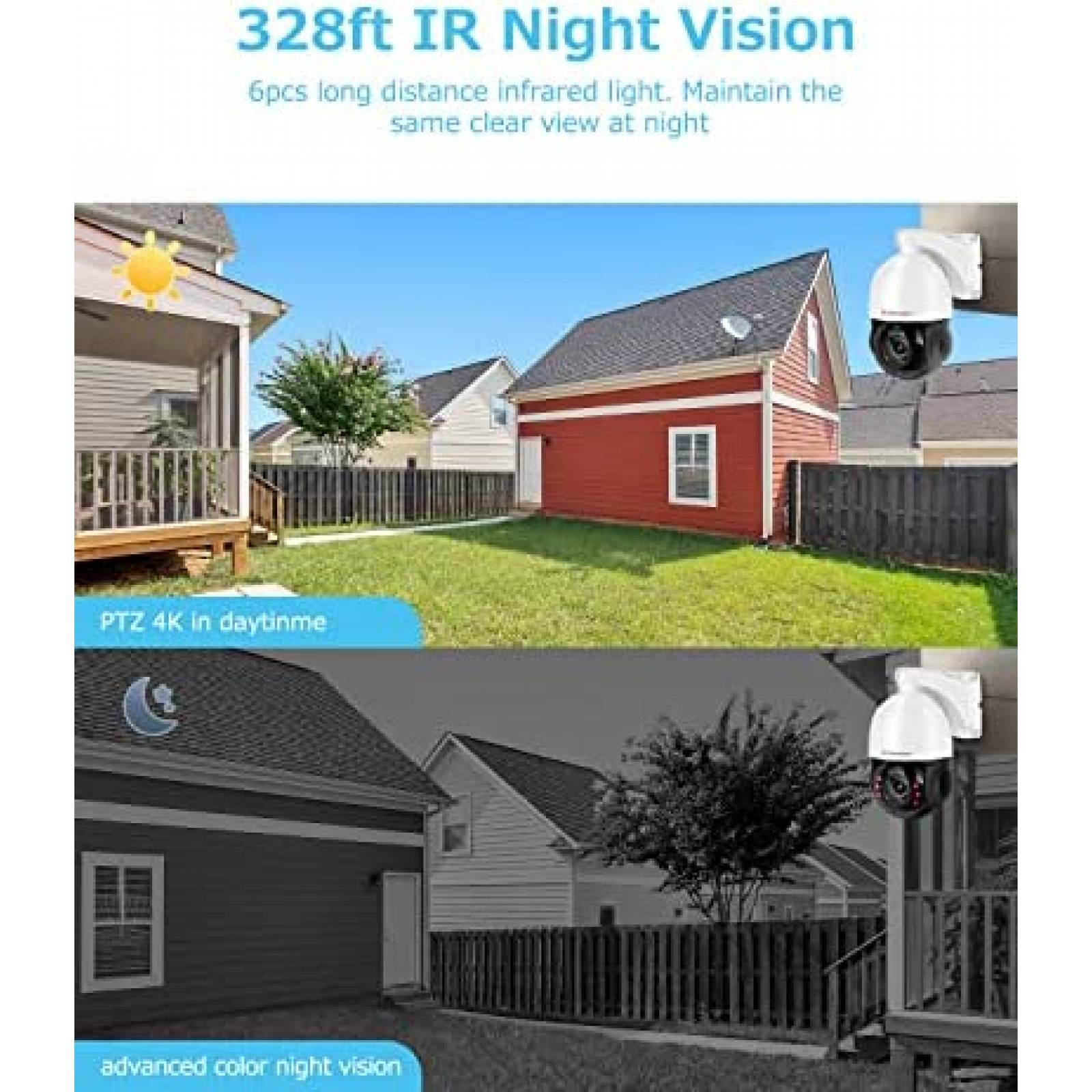 Camara de Seguridad Jennov P87HM85-30X-EAS PTZ HD -Blanco