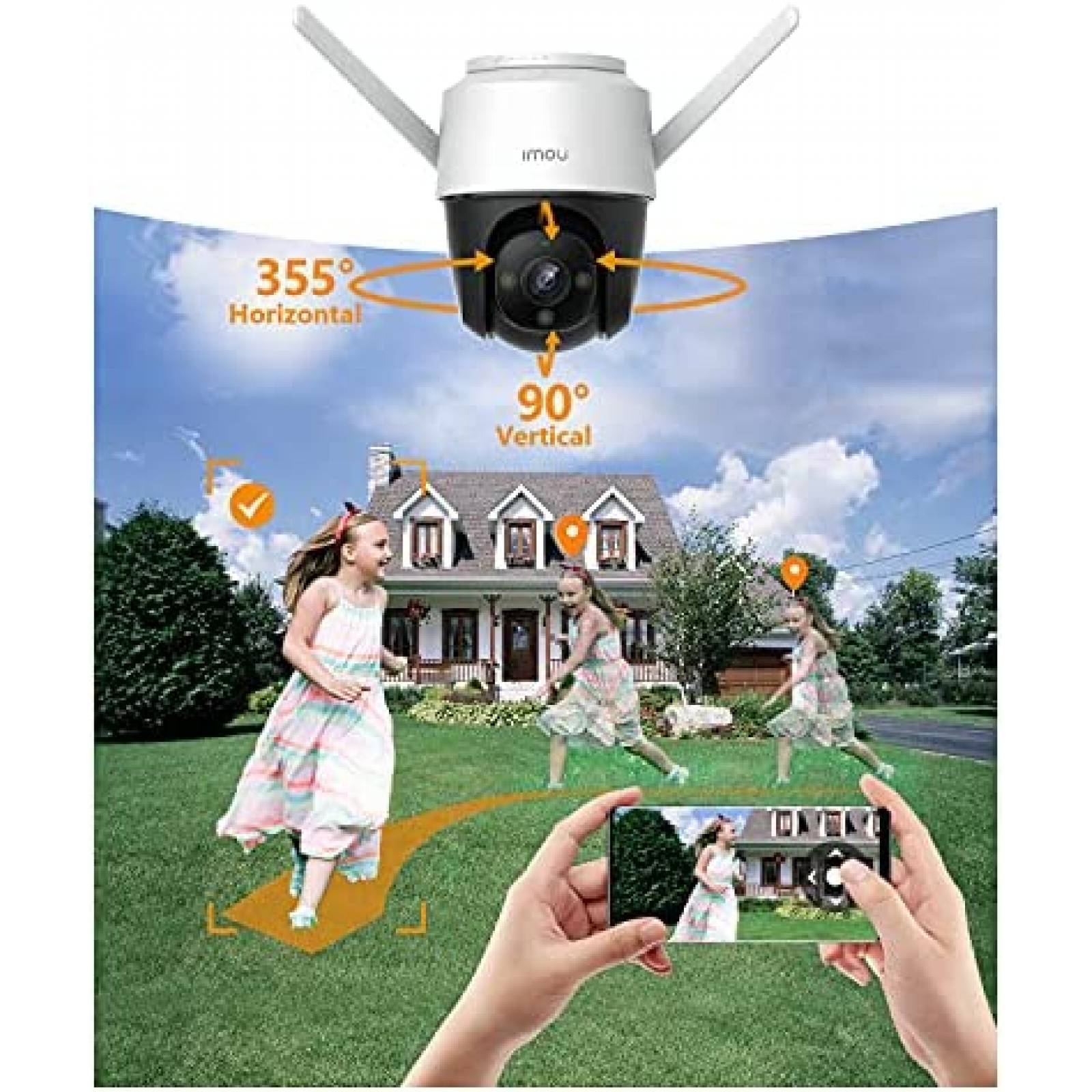 Camara de Seguridad Imou 4MP QHD IP66 2.5K WiFi -Blanco