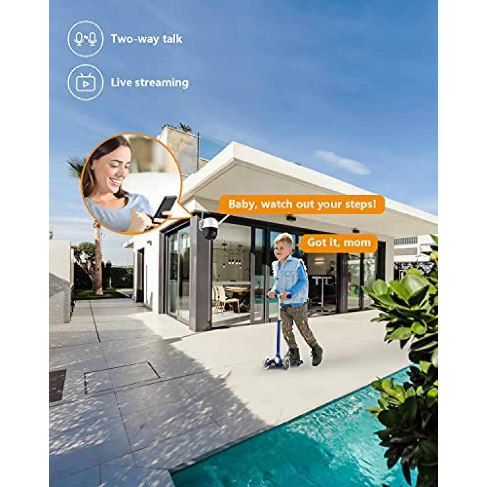 Camara de Seguridad Imou 4MP QHD IP66 2.5K WiFi -Blanco