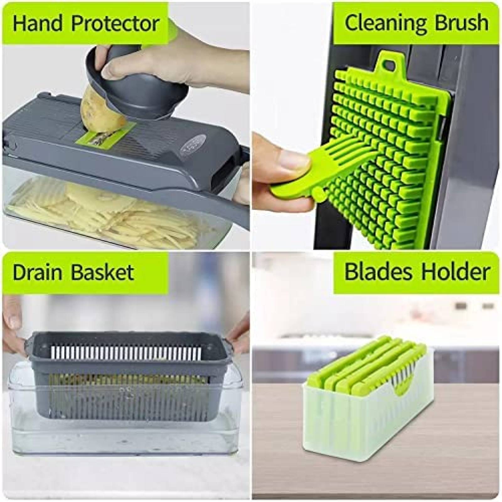 Cortador de Verduras Generic 12 en 1 Multifuncional -Negro