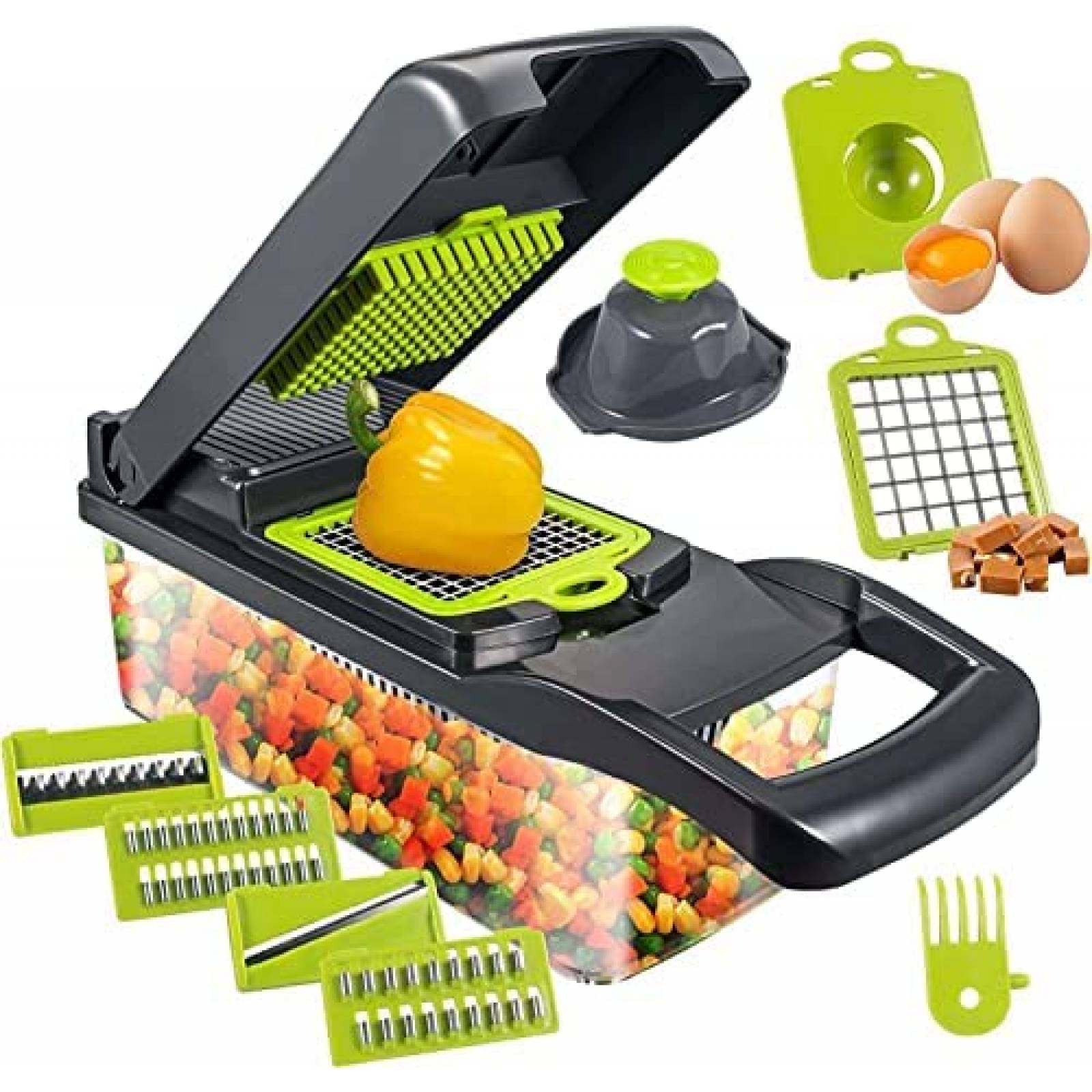 Cortador de Verduras Generic 12 en 1 Multifuncional -Negro