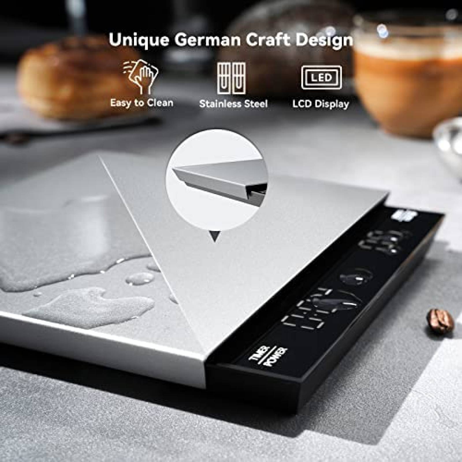 Bascula Digital Maestri House para Cafe/Espresso 0.1g -Gris