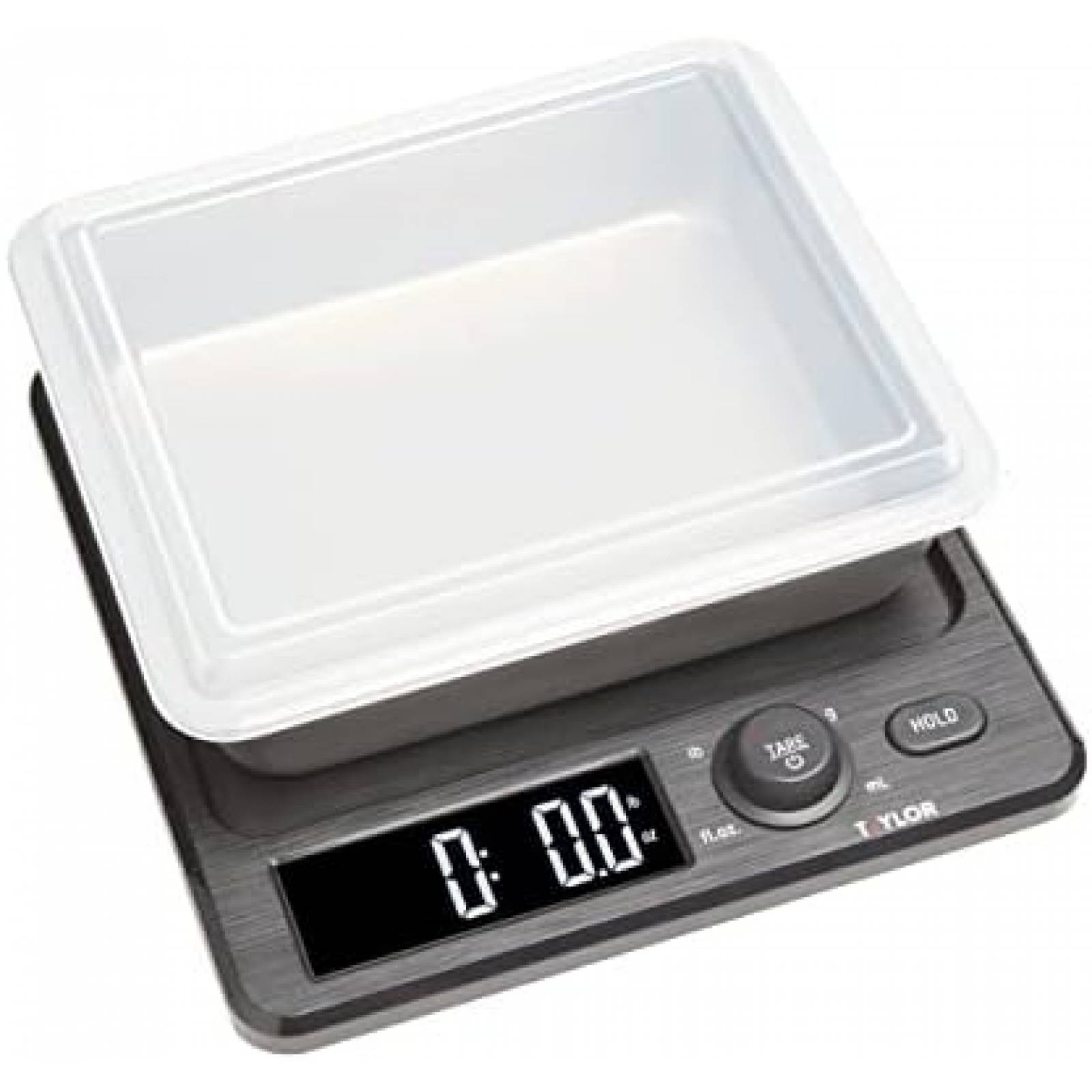 Bascula Digital Taylor Capacidad 22 Libras LCD 1.25'' -Negro