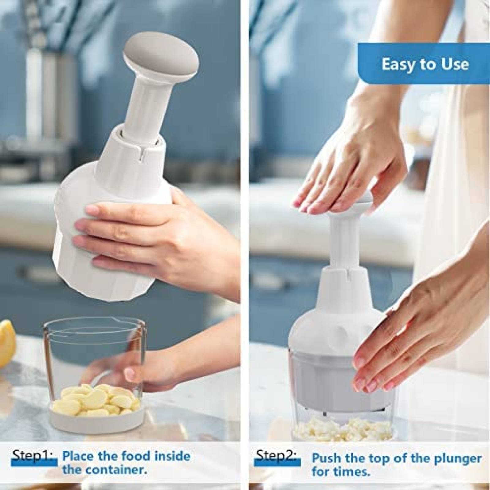 Cortador de Alimentos Kewery Compacto Acero Inoxidable