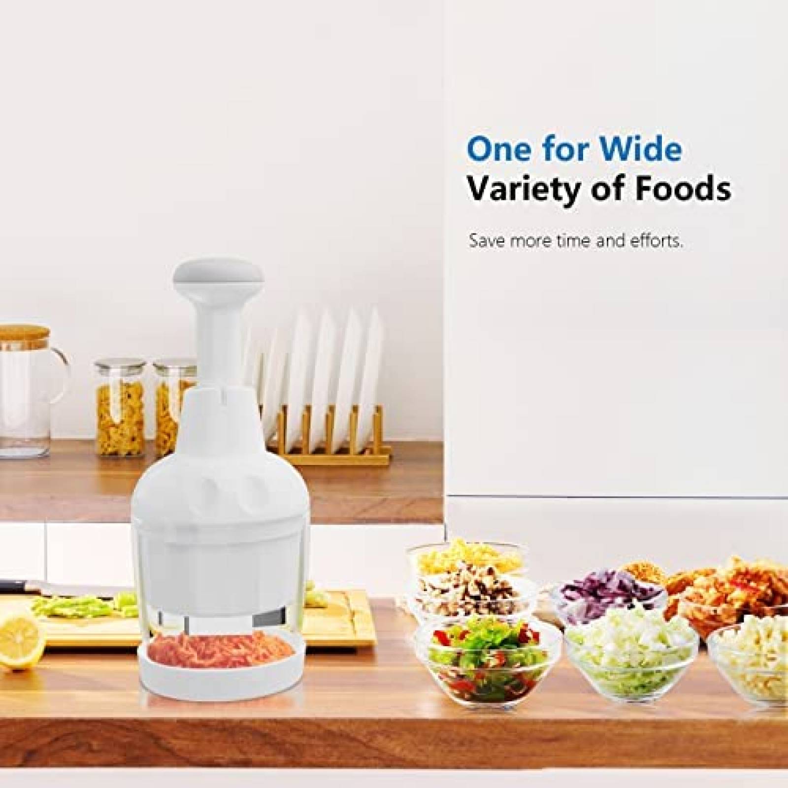 Cortador de Alimentos Kewery Compacto Acero Inoxidable