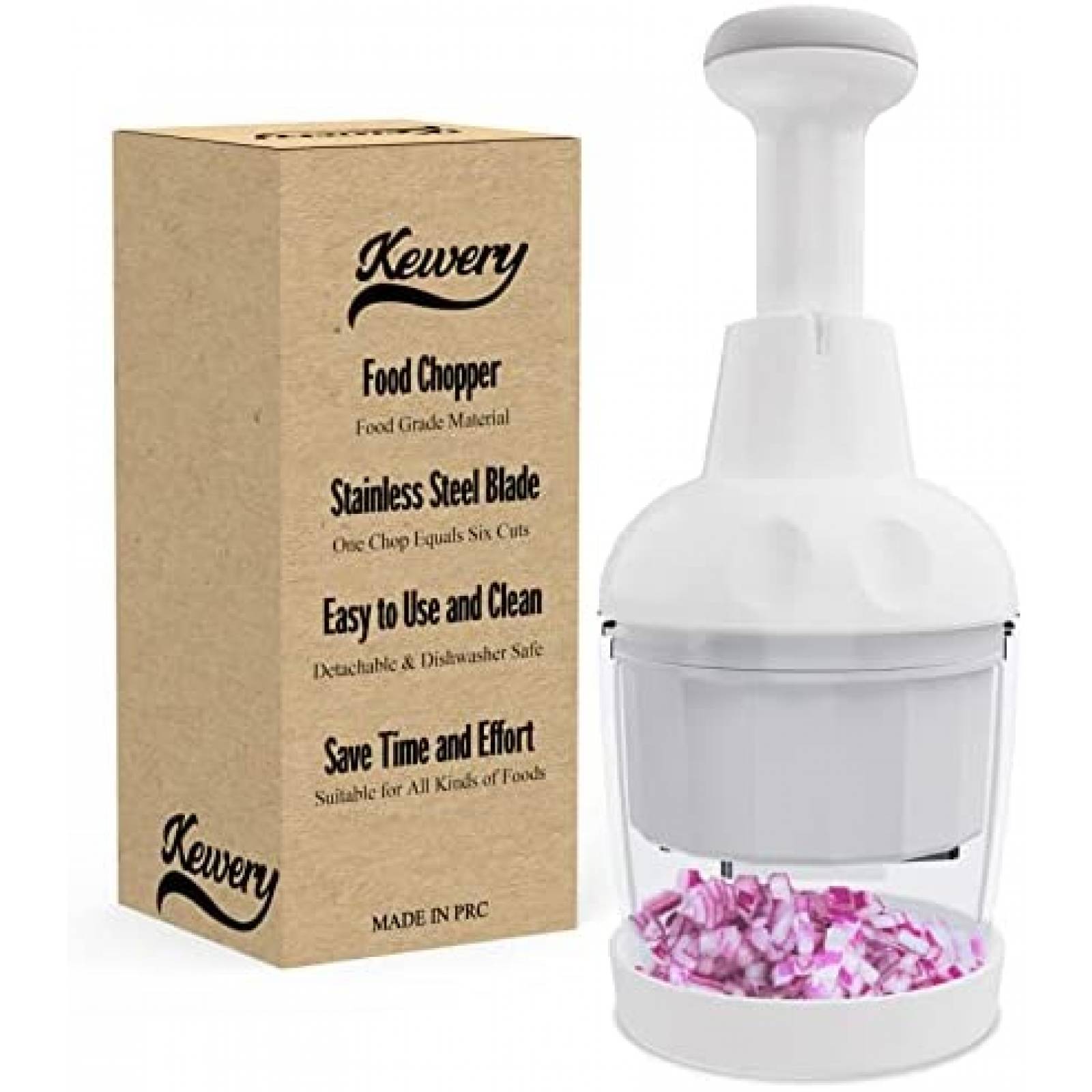 Cortador de Alimentos Kewery Compacto Acero Inoxidable