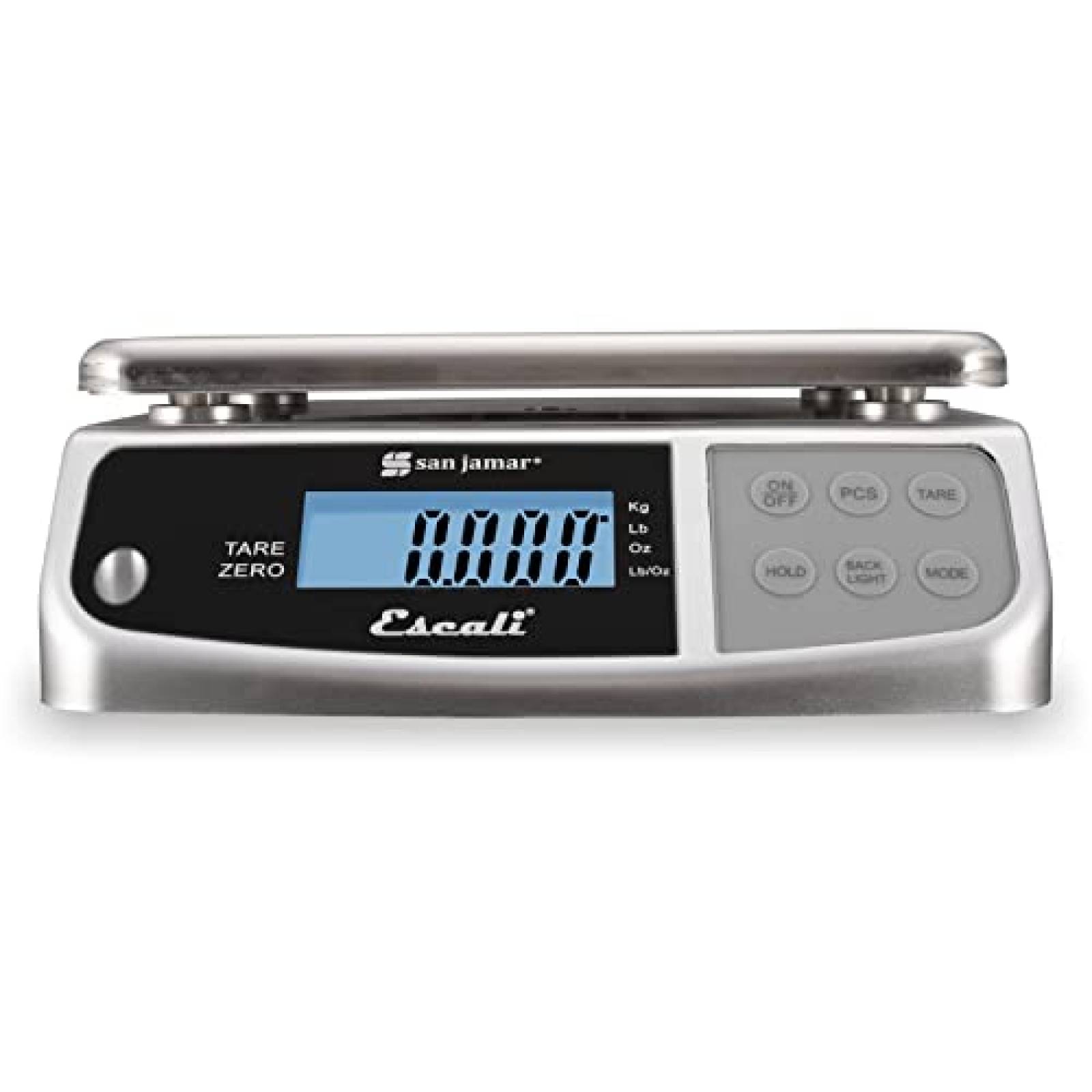 Bascula Digital San Jamar Serie M Capacidad 66lbs -Plata