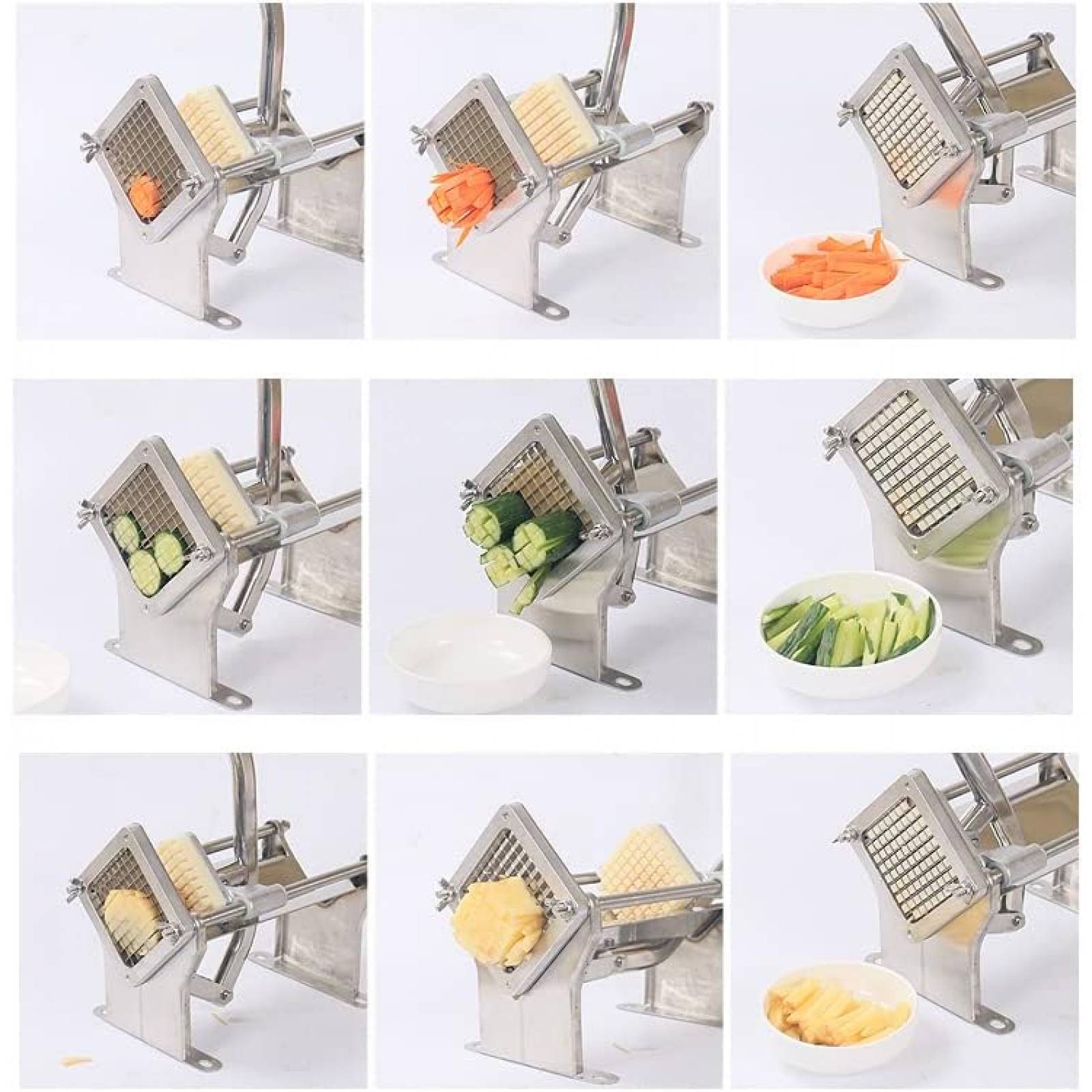 Picador de Frutas y Verduras MYOYAY Acero Inoxidable -Gris