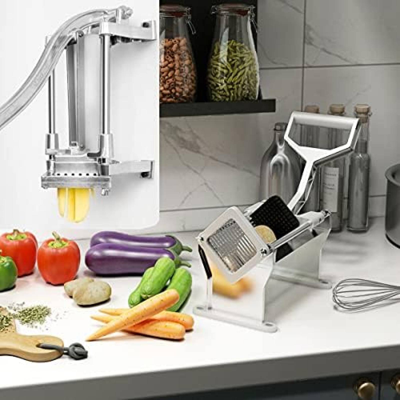 Picador de Frutas y Verduras MYOYAY Acero Inoxidable -Gris