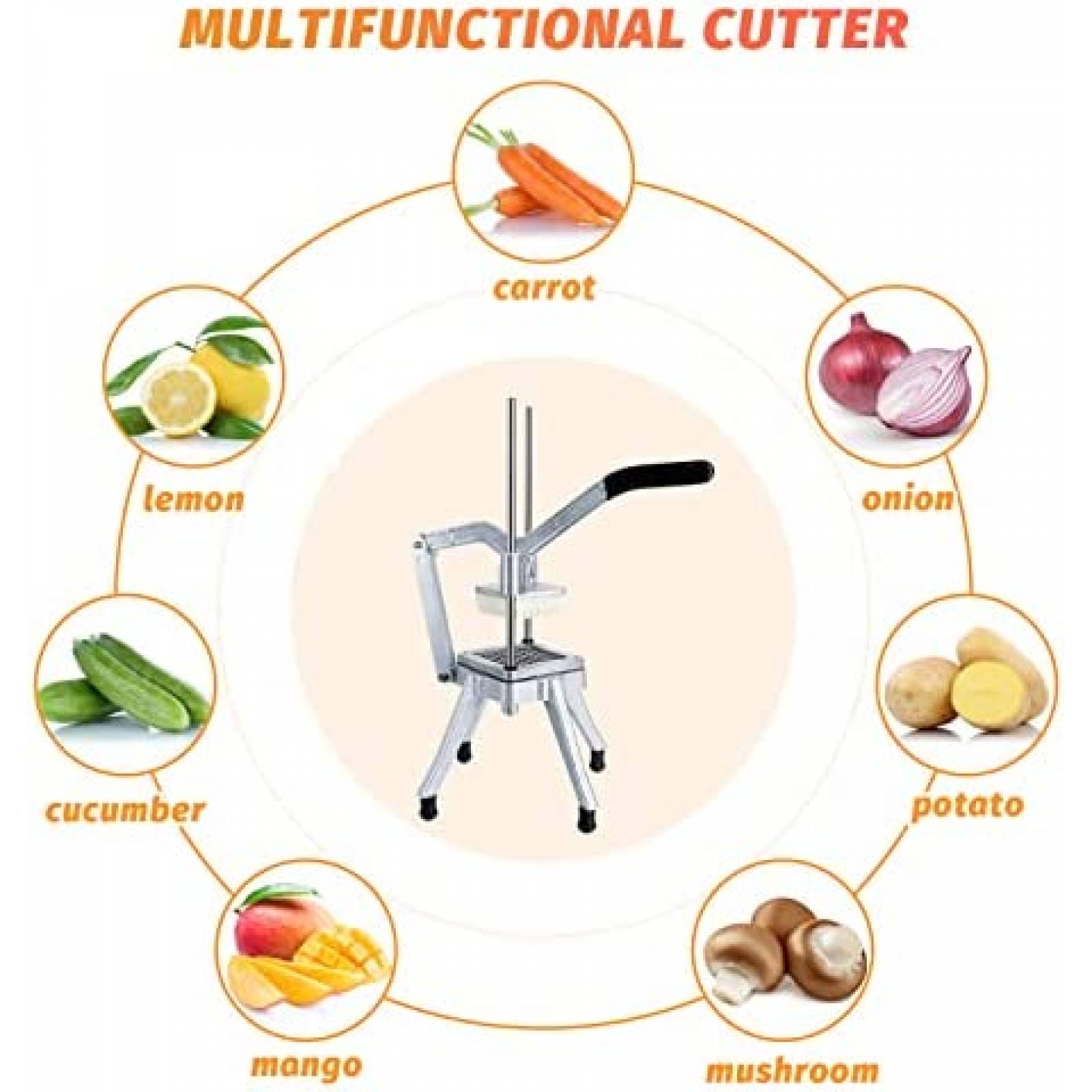 Picador de Frutas y Verduras Ajee Acero Inoxidable -Plata