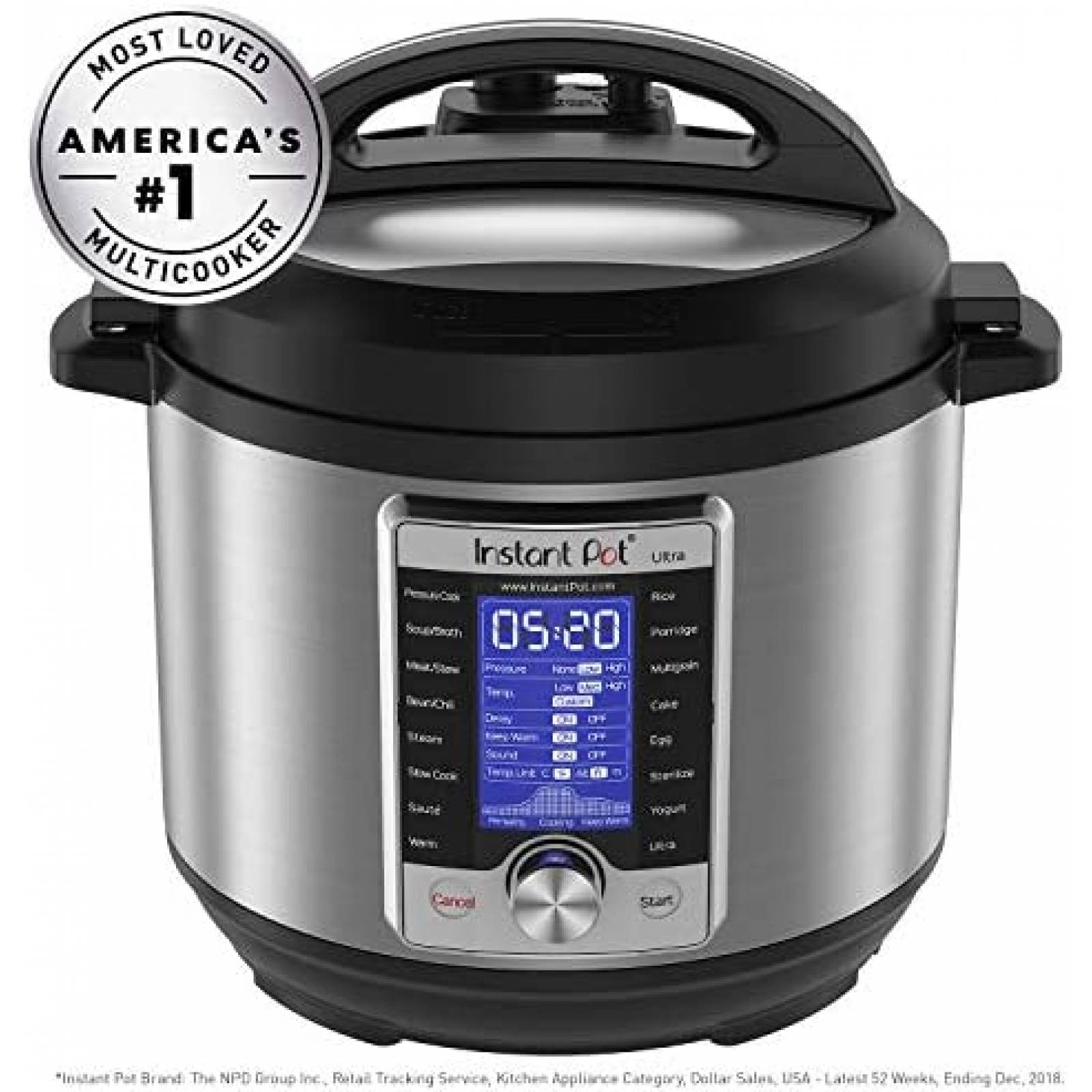 Olla a Presion Instant Pot 10 en 1 de 6 Qrts -Plata