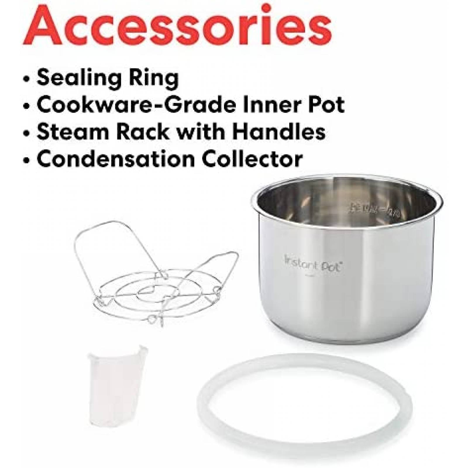 Olla a Presion Instant Pot 10 en 1 de 6 Qrts -Plata