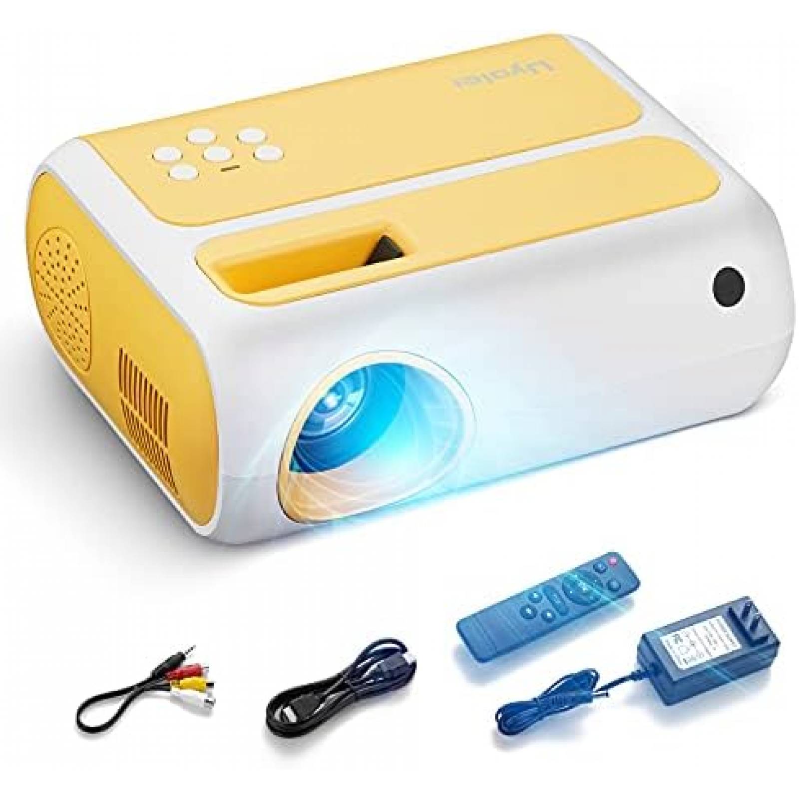 Mini Proyector Uyole 1080P Micro USB a HDMI -Amarillo