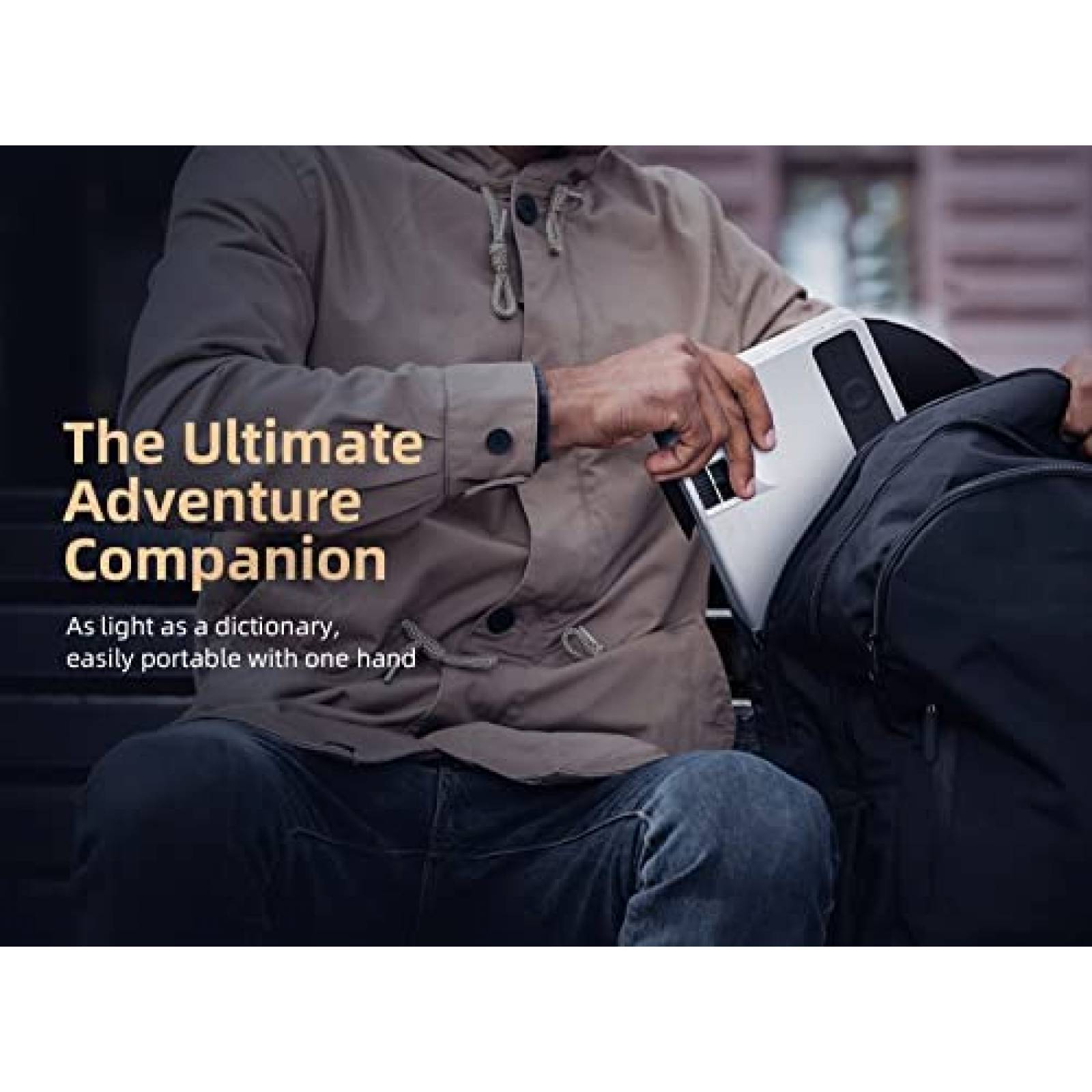 Proyector Alvar Native 100'' 10000 Lux LED HDMI USB -Blanco