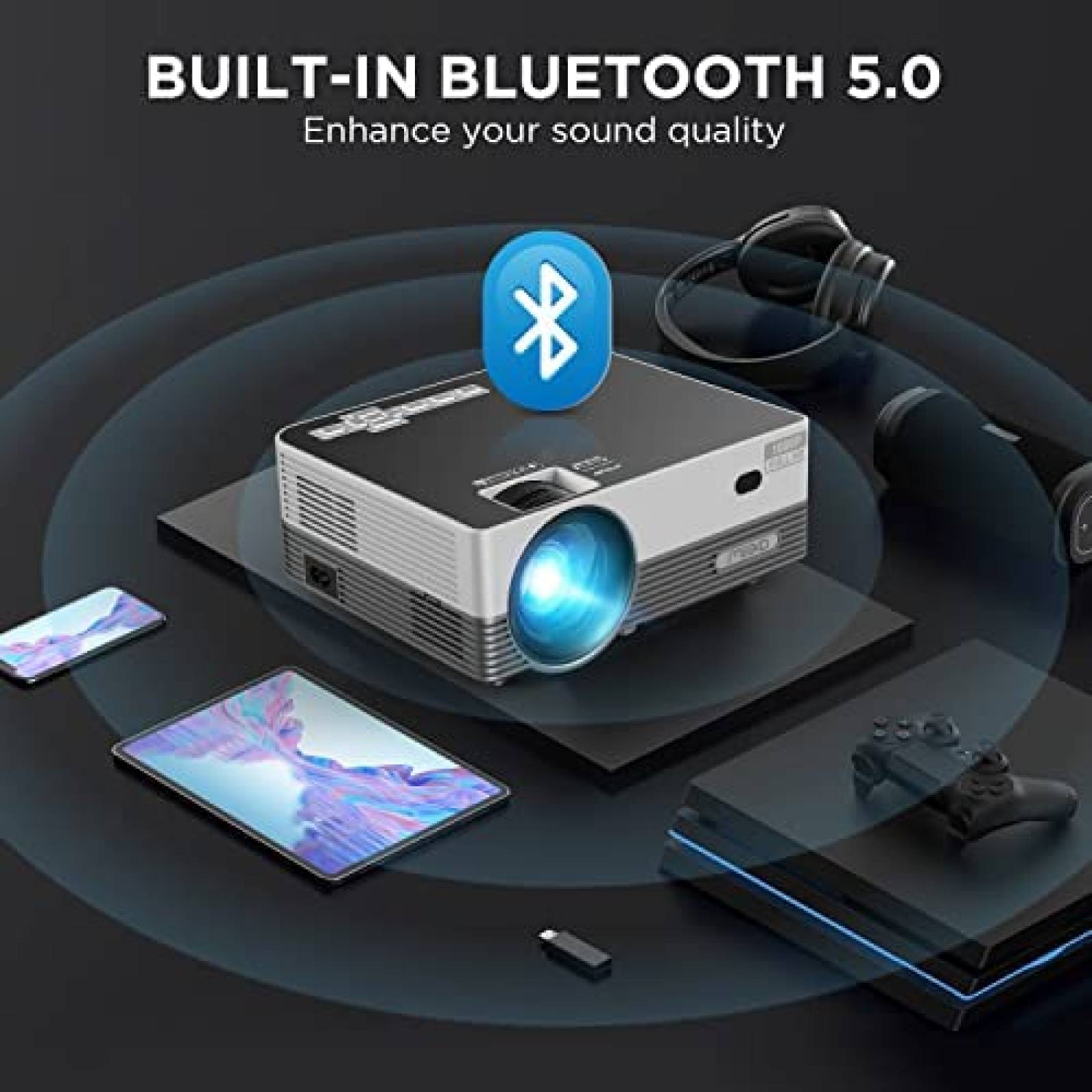 Proyector MOOKA FAMILY 300'' 4K FHD 8500 Lumens -Blanco