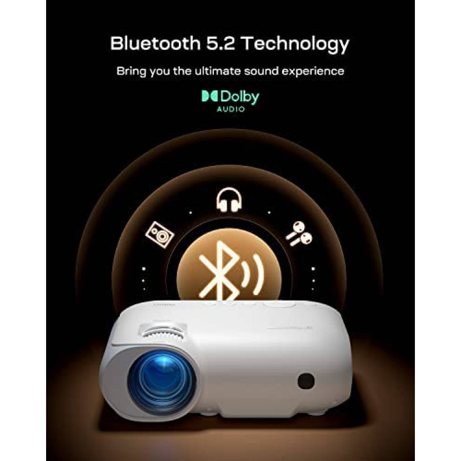 Proyector YOTON Y9 400 ANSI 1080P Nativo 4K -Blanco