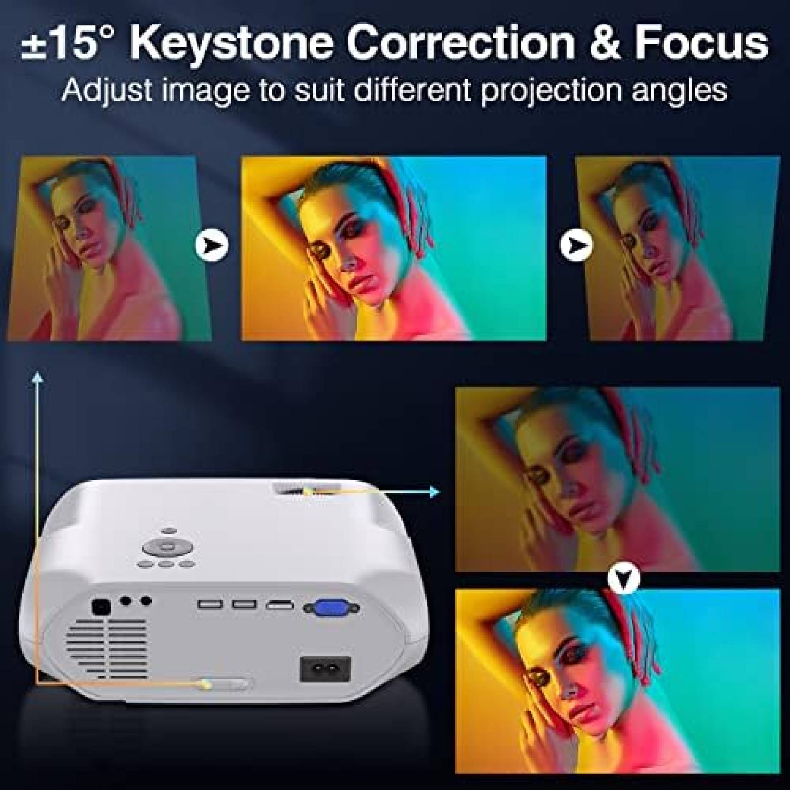 Native 200 Proyector VIDOKA LITE Native 200'' FHD 4K 8000 Lux -Blanco