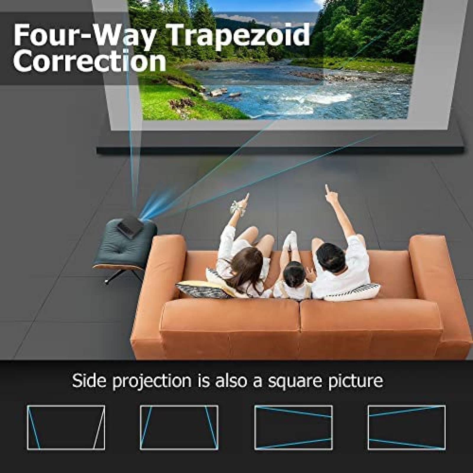 Mini Proyector staratlas 4K 150 ANSI 1280 x 720 -Negro