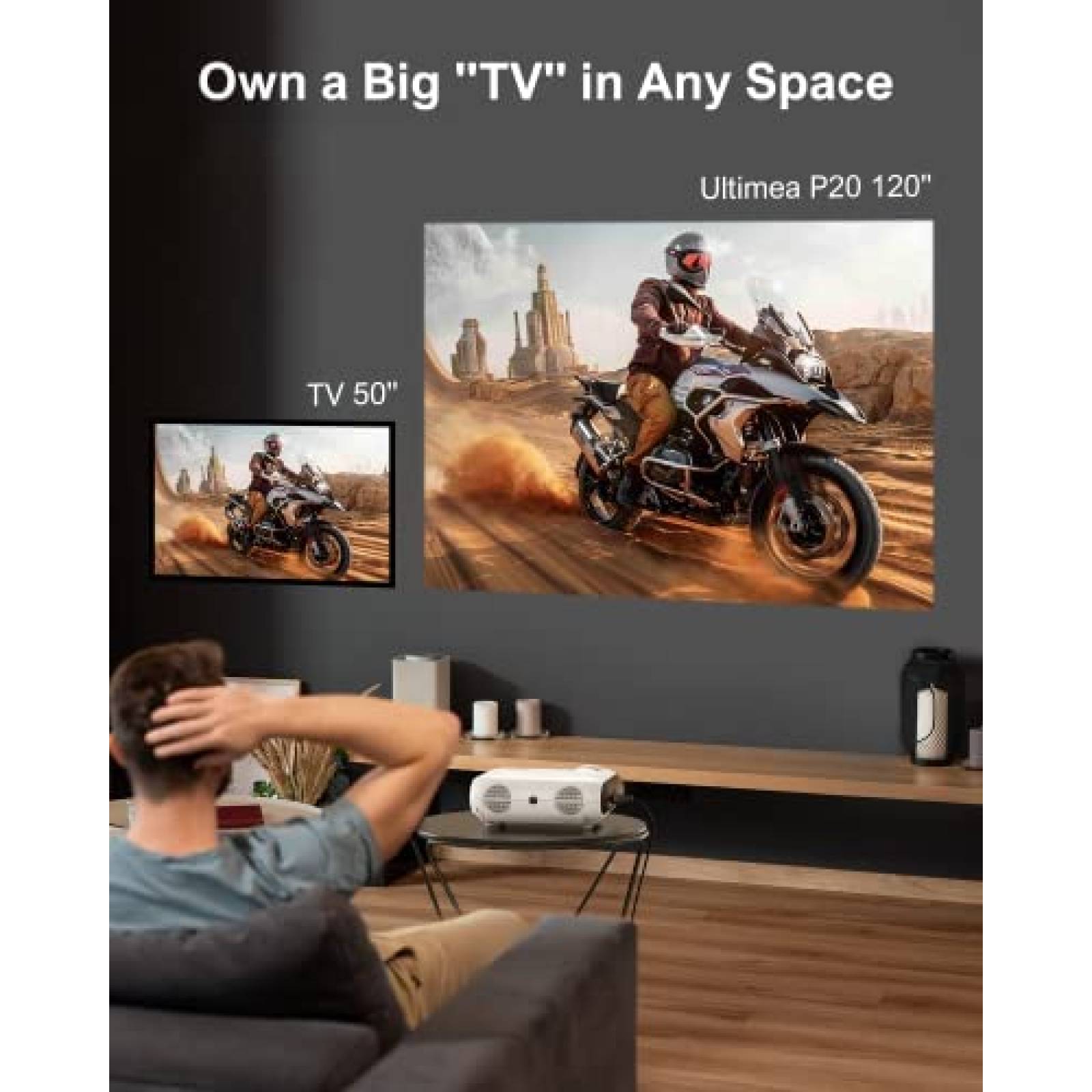 Proyector ULTIMEA U0321 10000L 1080p Nativo Full HD -Blanco