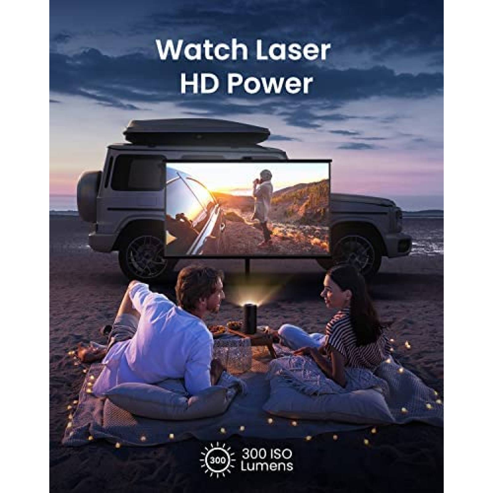 Proyector Nebula Anker Capsule 3 1080p HD 300lm con Soporte