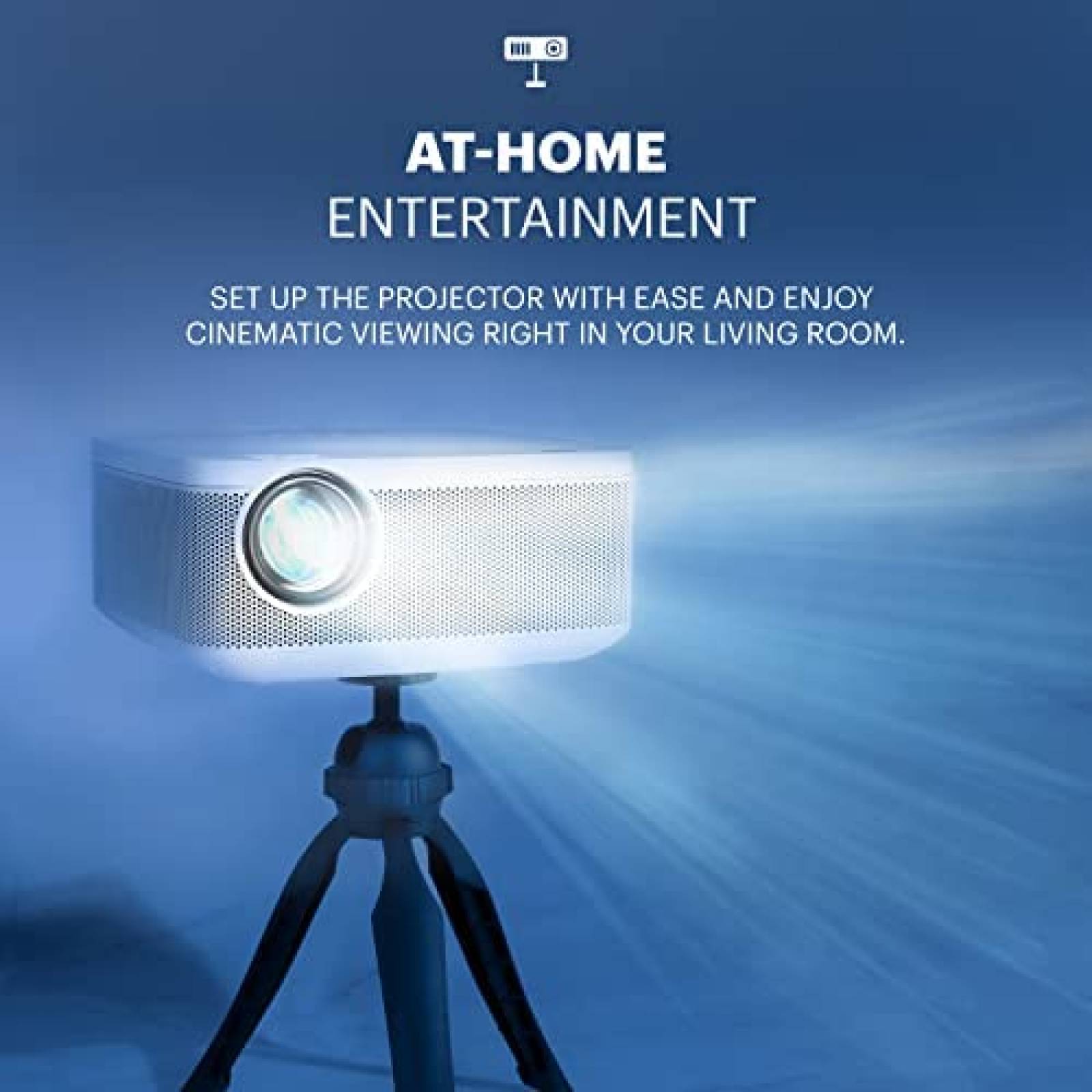 Proyector KODAK FLIK X10 3000 lumenes 1080p + Pantalla 100"