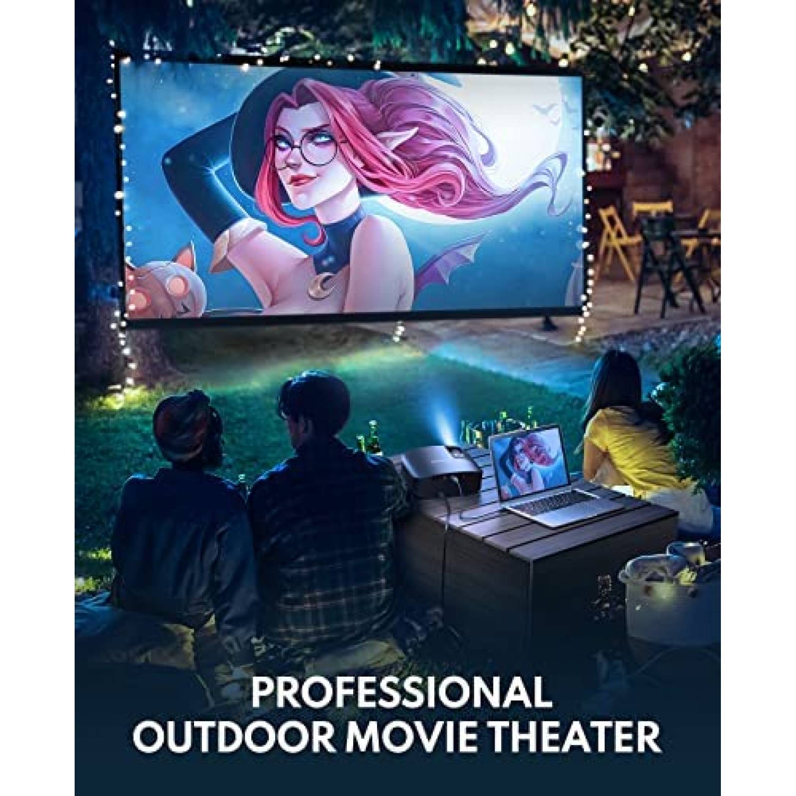 Proyector GooDee YG600 Plus 4K 1080P WiFi Bluetooth Portatil