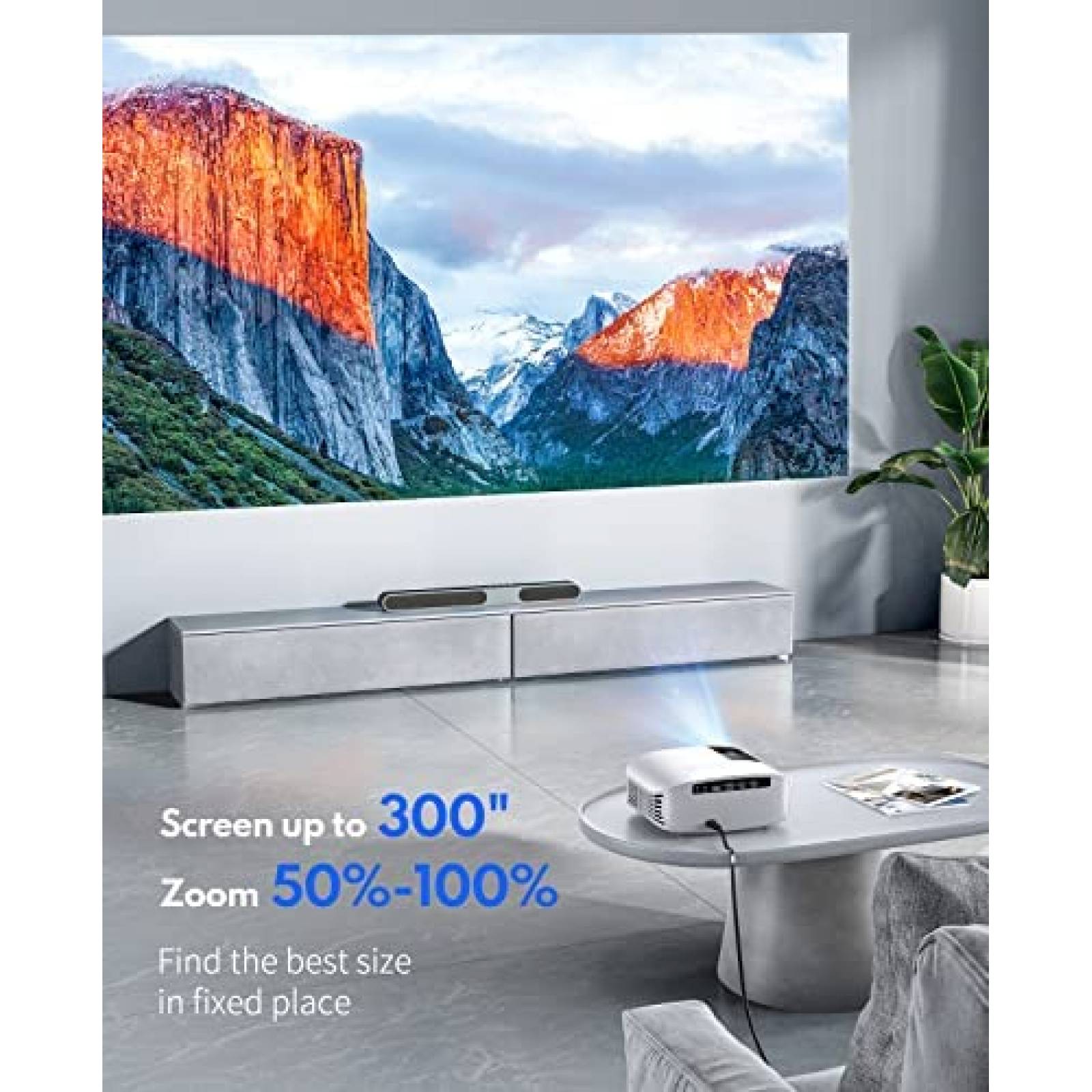 Proyector GooDee YG600 Plus HDMI 4K 1080P -Blanco