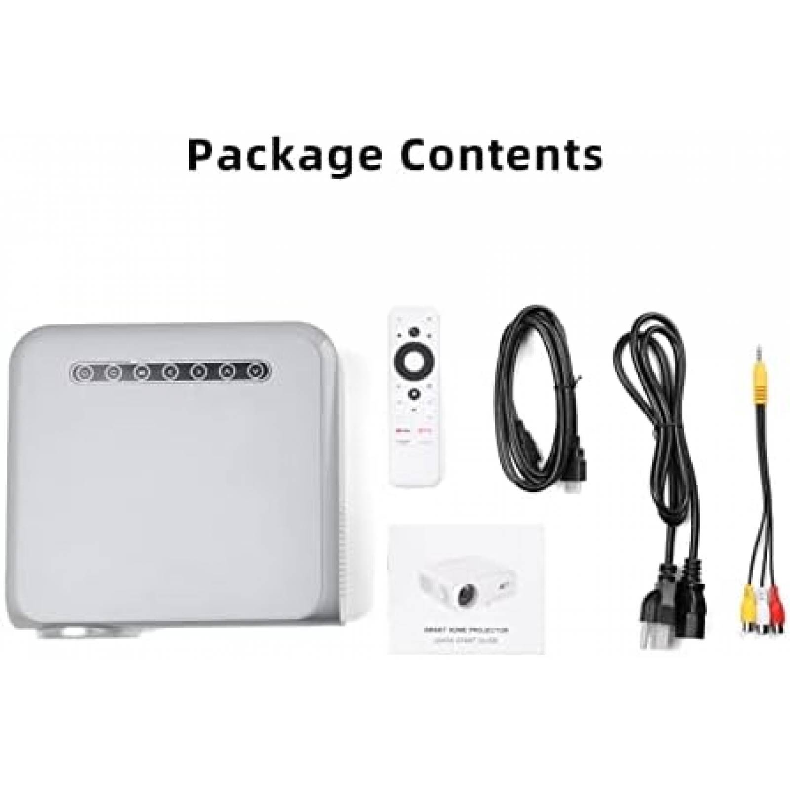 Proyector MECOOL 1080P 15000L 4K WiFi + Control -Bkanco