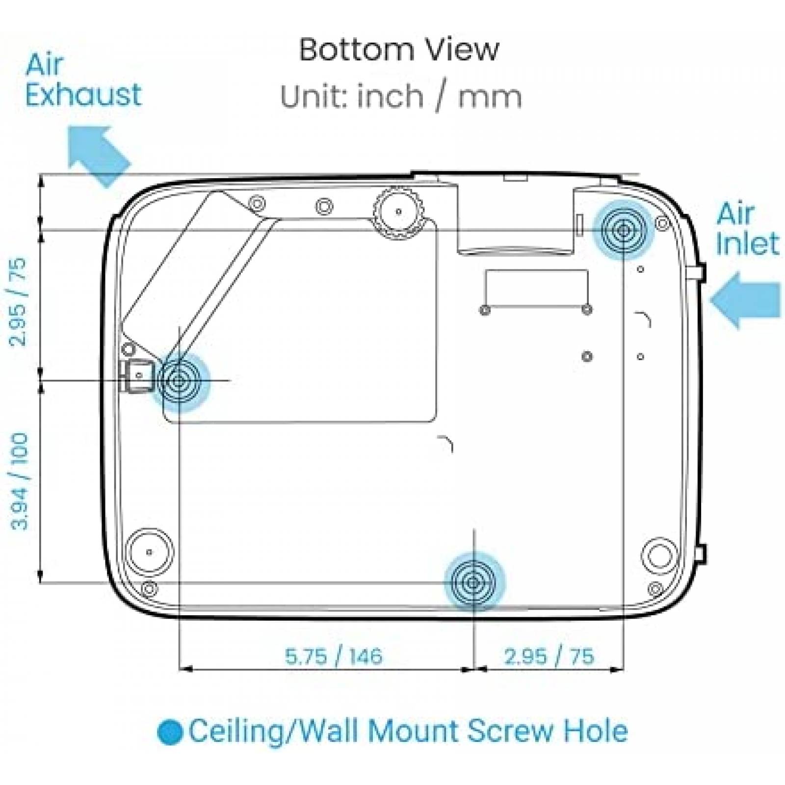 Proyector BenQ TH575 Montaje en Mesa 1080p 260 watts -Blanco