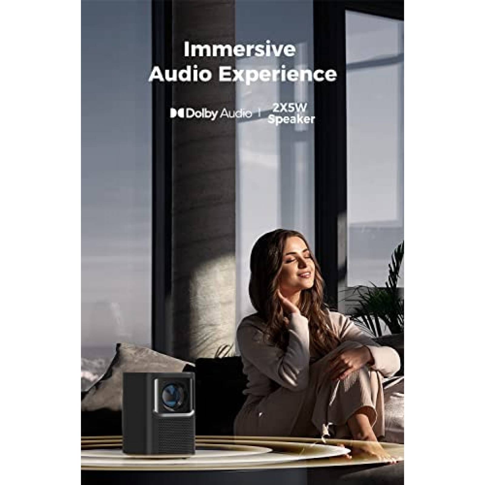 Proyector Emotn N1 500 Lumenes ANSI con Control -Negro