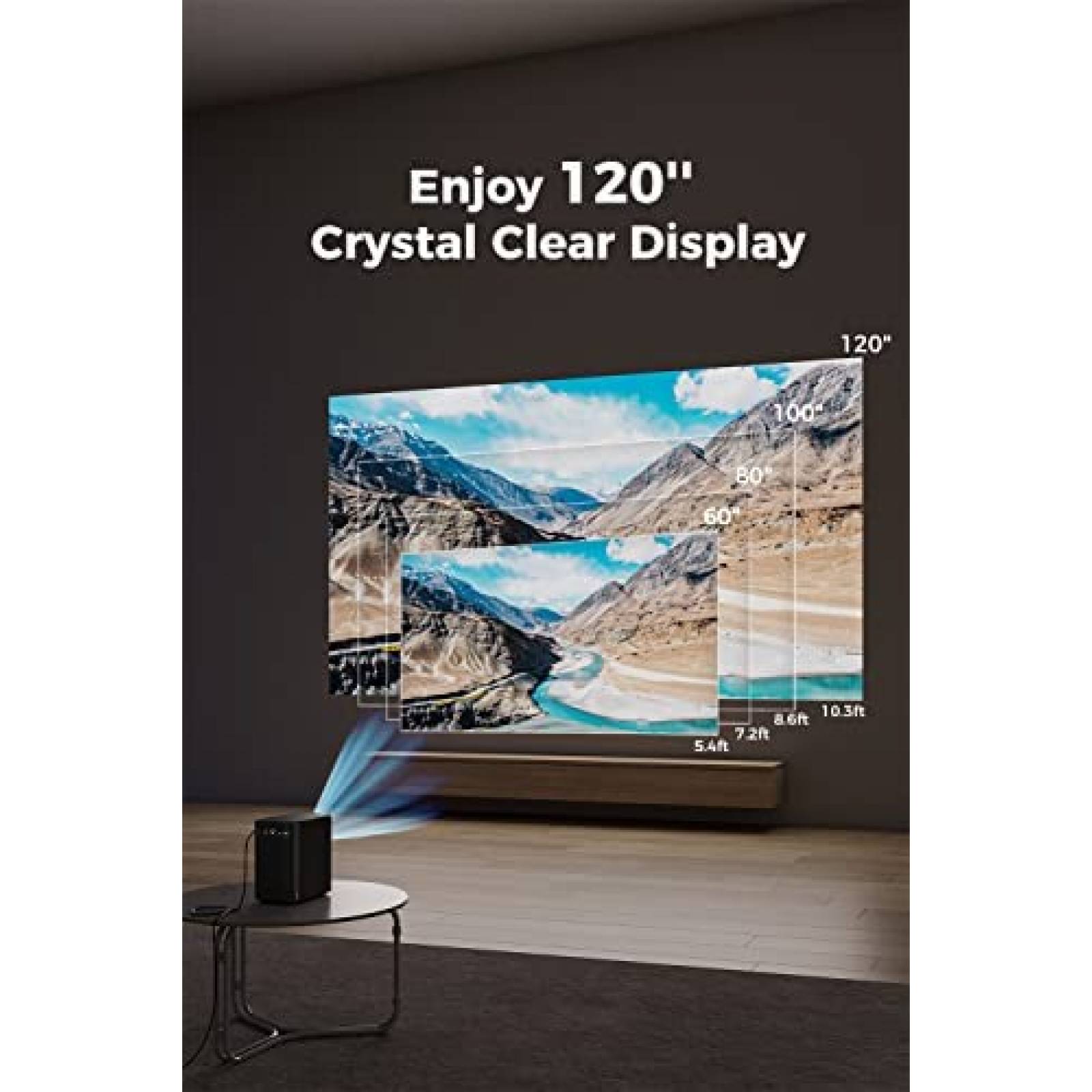 Proyector Emotn N1 500 Lumenes ANSI con Control -Negro