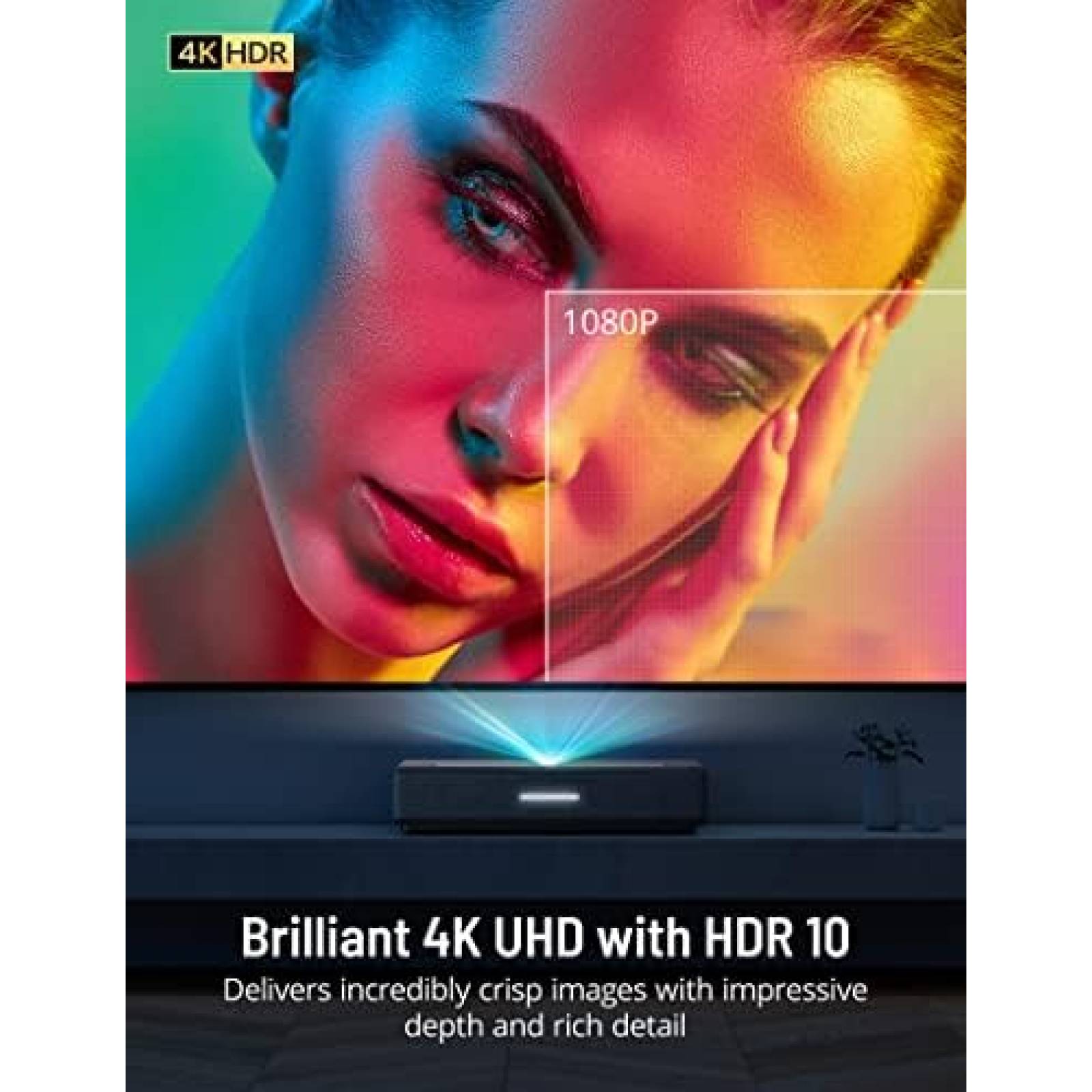 Proyector PARIS RHNE PE-LT002 2000 Lumenes ANSI -Gris