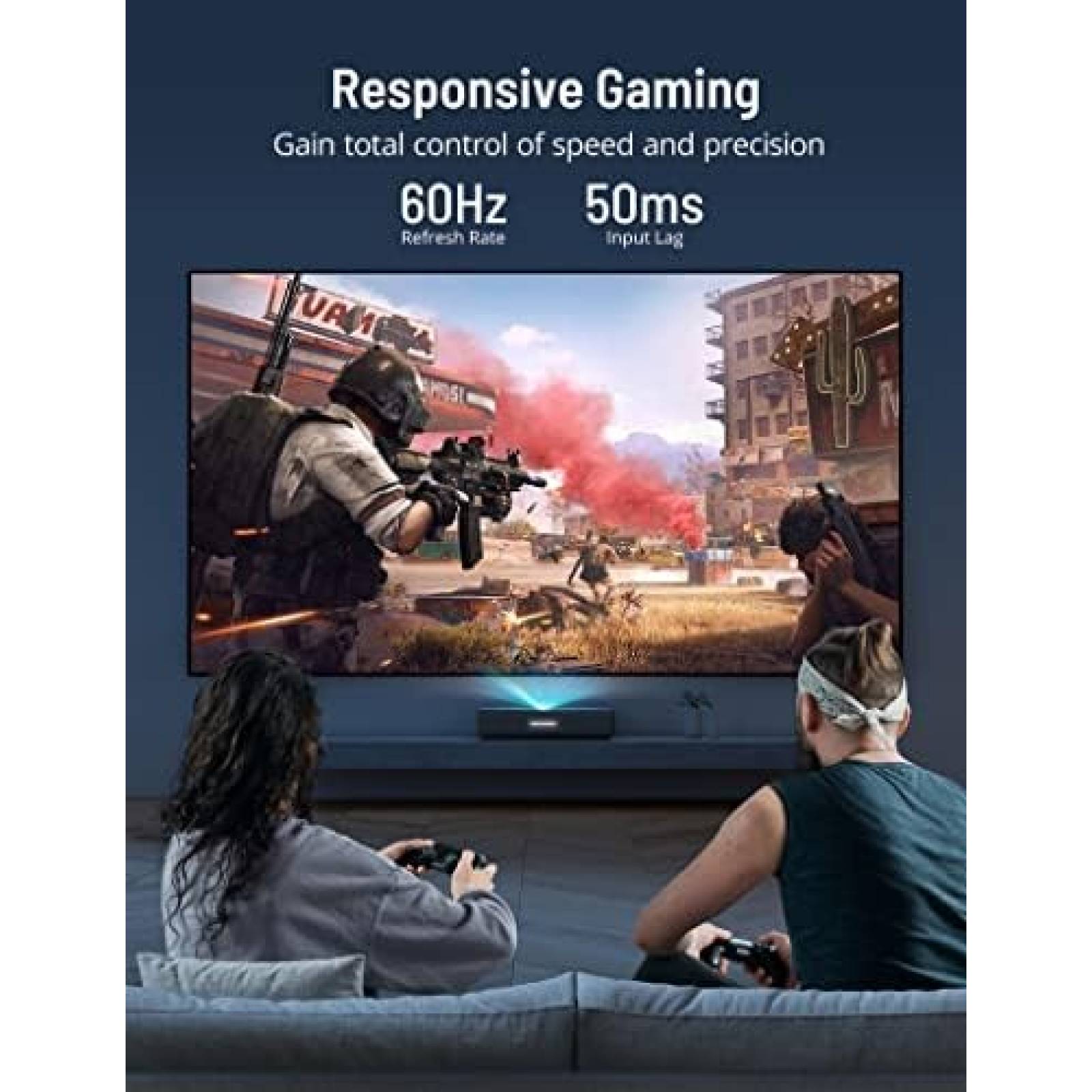 Proyector PARIS RHNE PE-LT002 2000 Lumenes ANSI -Gris