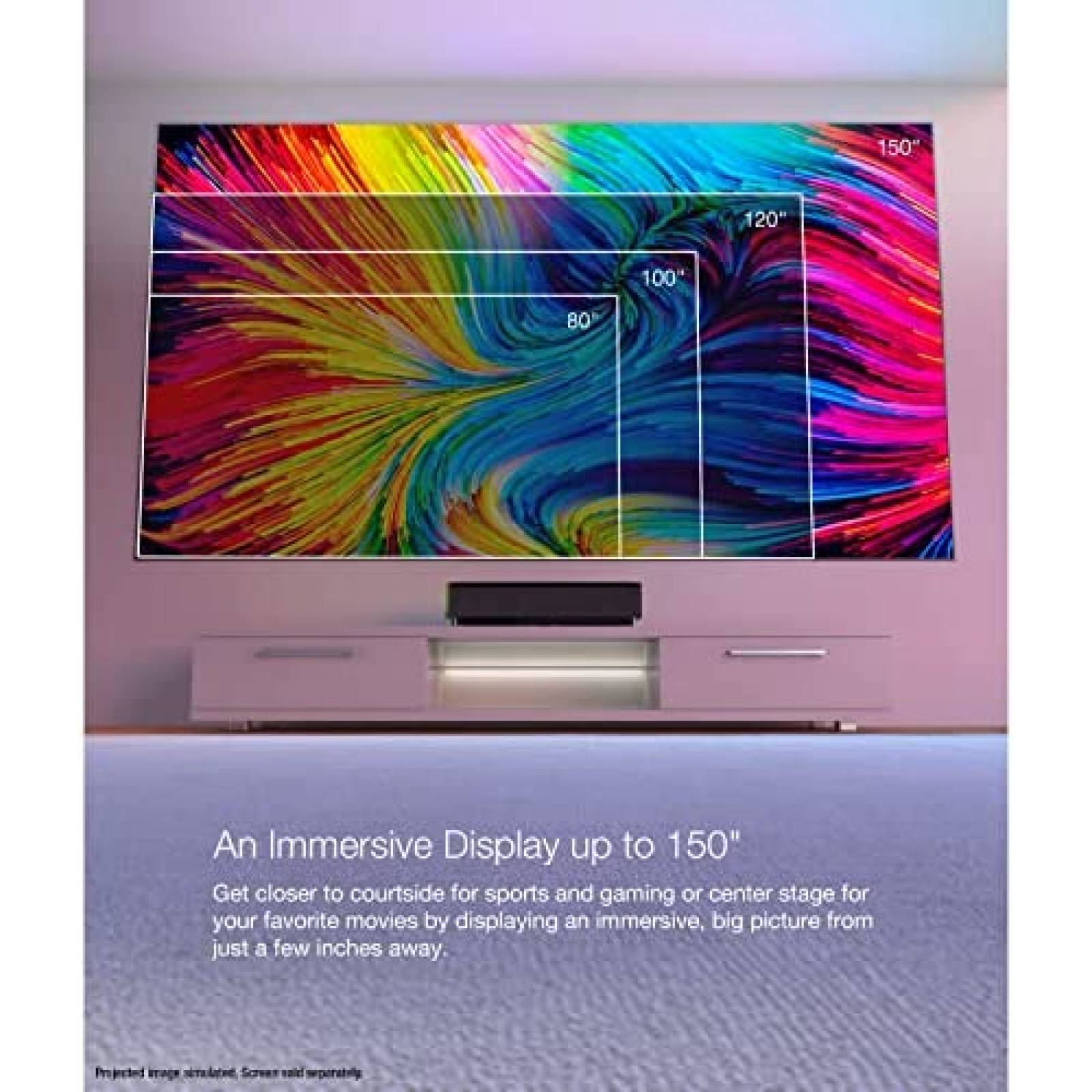 Proyector Laser Epson EpiqVision LS800 Tiro Ultra Corto