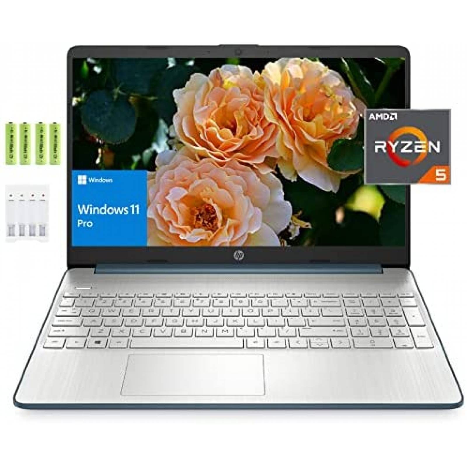 Laptop HP 15.6'' Ryzen 5 12GB RAM 1TB SSD 6 Core -Plata