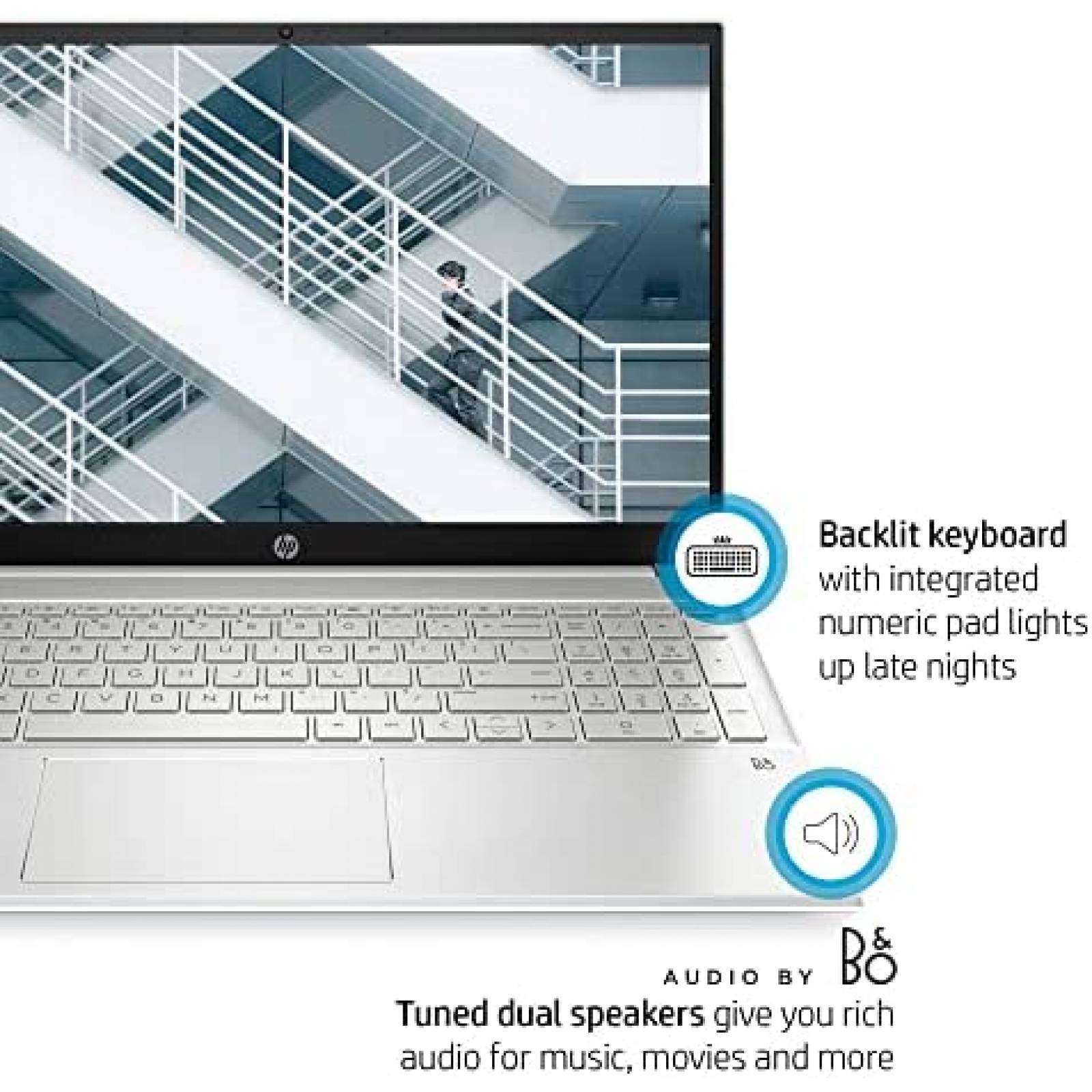 Laptop HP Pavilion 15.6'' AMD Ryzen 7 32GB 1TB -Plateado