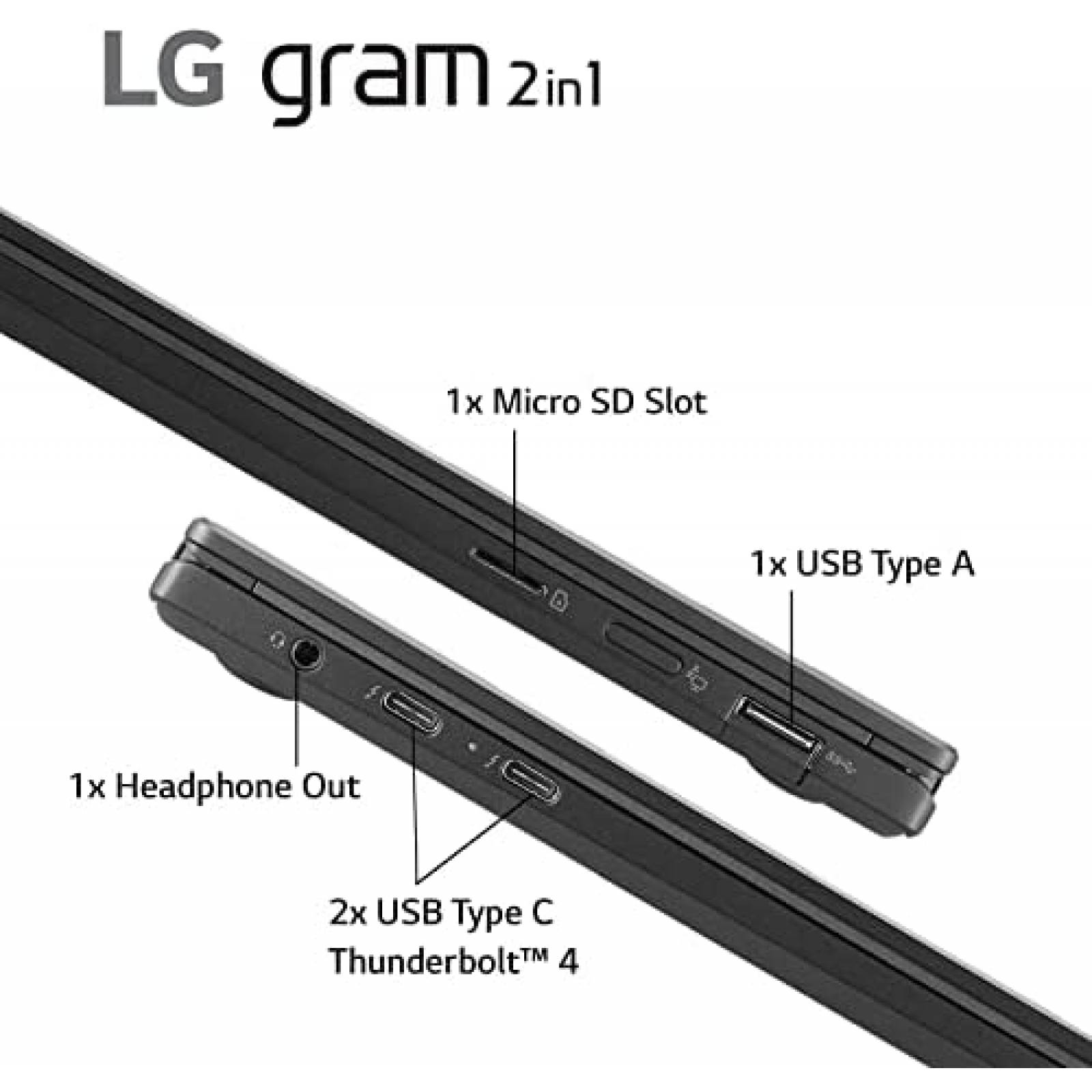 Laptop LG Gram 14'' Intel Evo Core i5 16GB 512GB -Negro