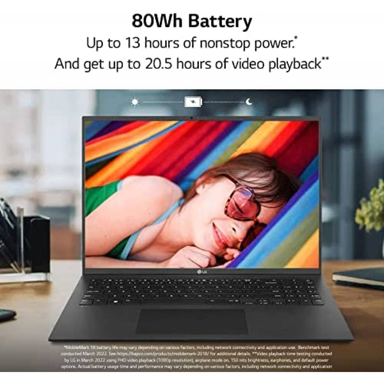 Laptop LG Gram 16'' Intel Evo Core i7 16GB 256GB -Negro