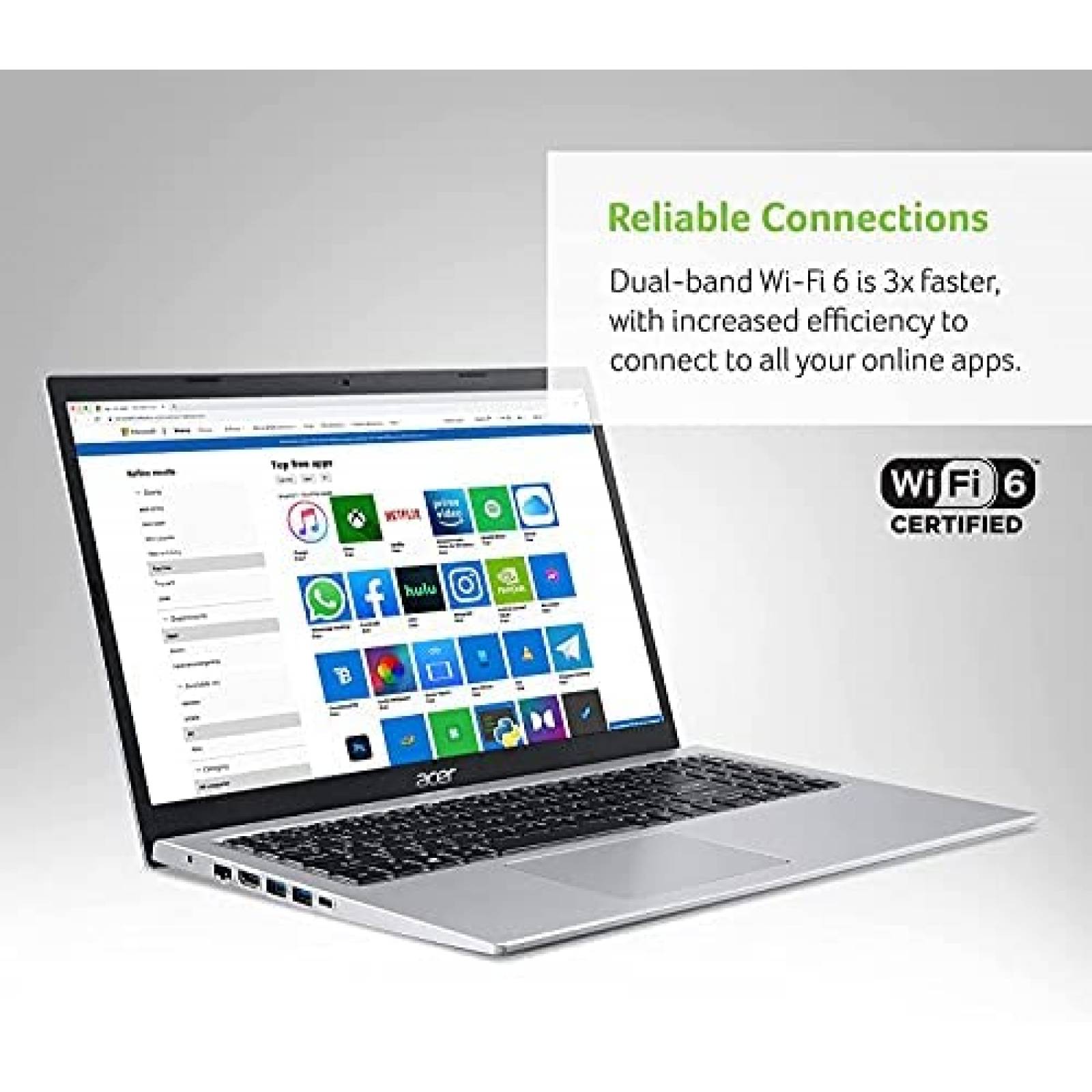 Laptop Acer Aspire 5 15.6'' i3 8GB RAM 128GB SSD -Plata