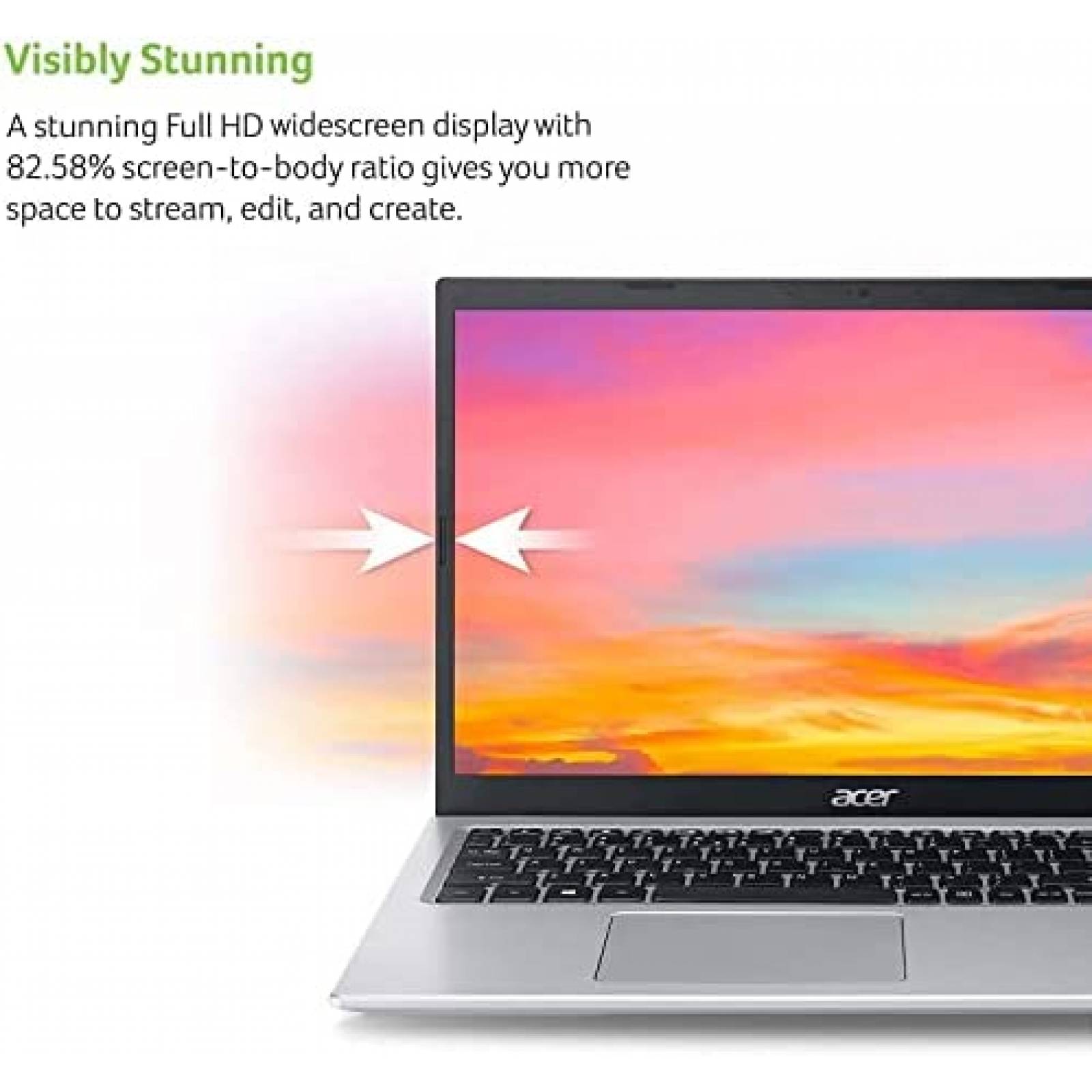 Laptop Acer Aspire 5 15.6'' i3 8GB RAM 128GB SSD -Plata