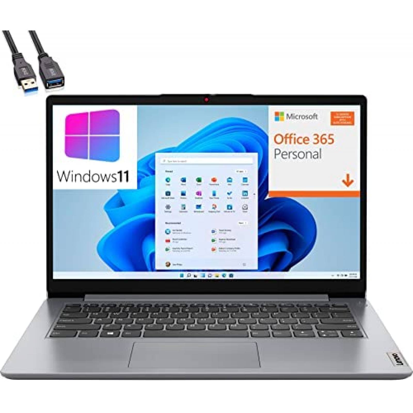 Laptop Lenovo IdeaPad 14'' Pentium Silver 4GB RAM 128GB eMMC