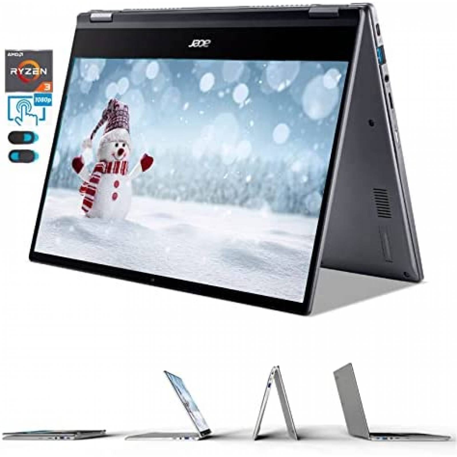 Laptop Chromebook Acer Spin 514 14'' 4GB Ryzen 3 3250C