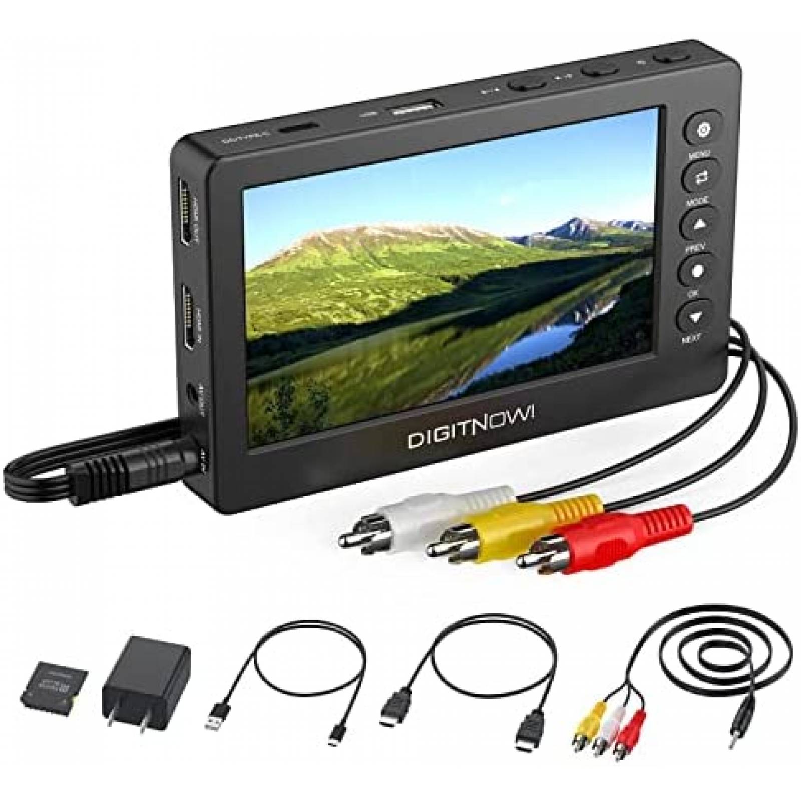 Convertidor de Video Digitnow con LCD 5'' OLED -Negro